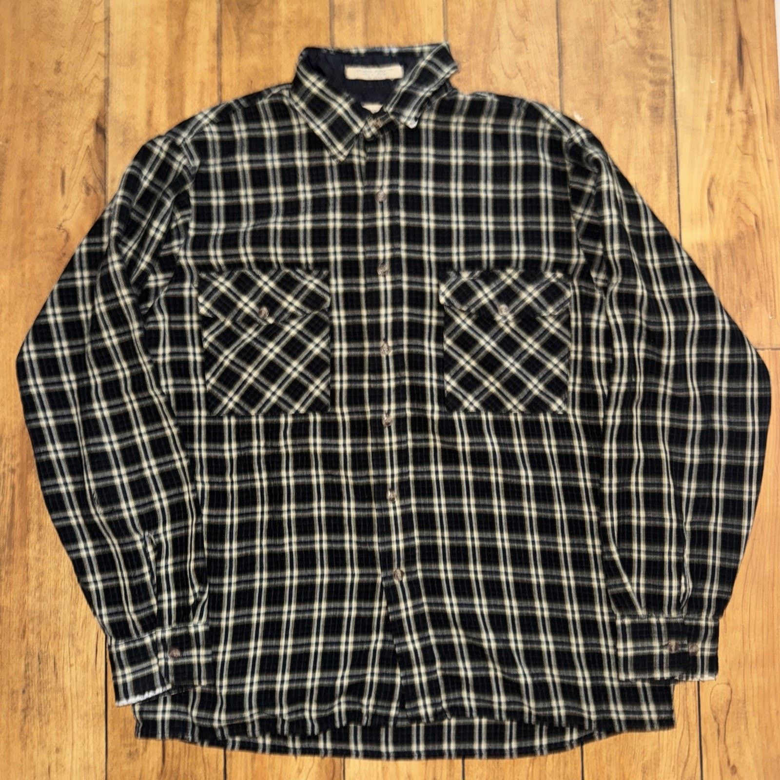 Carhartt Vintage Cleybrook Outdoors Flannel Black 21x27 Size US L / EU 52-54 / 3 - 1 Thumbnail