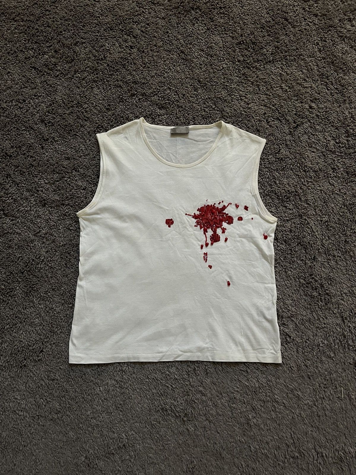 Dior × Hedi Slimane Dior Homme SS02 Boys Don’t Cry Bloodwound Tank Size US S / EU 44-46 / 1 - 4 Thumbnail