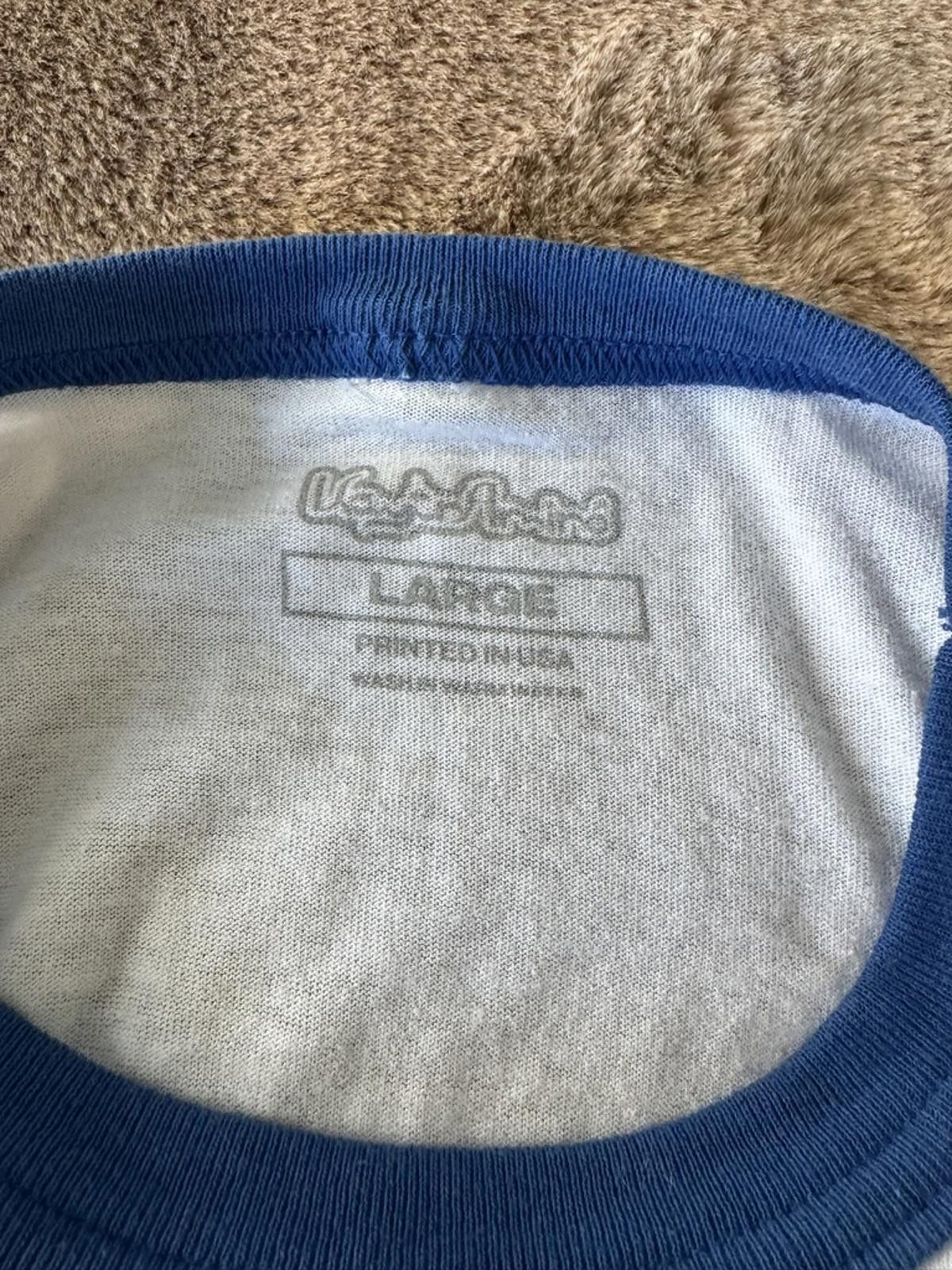 Other Kaytramine White and Blue Ringer T-Shirt Large Size US L / EU 52-54 / 3 - 3 Thumbnail
