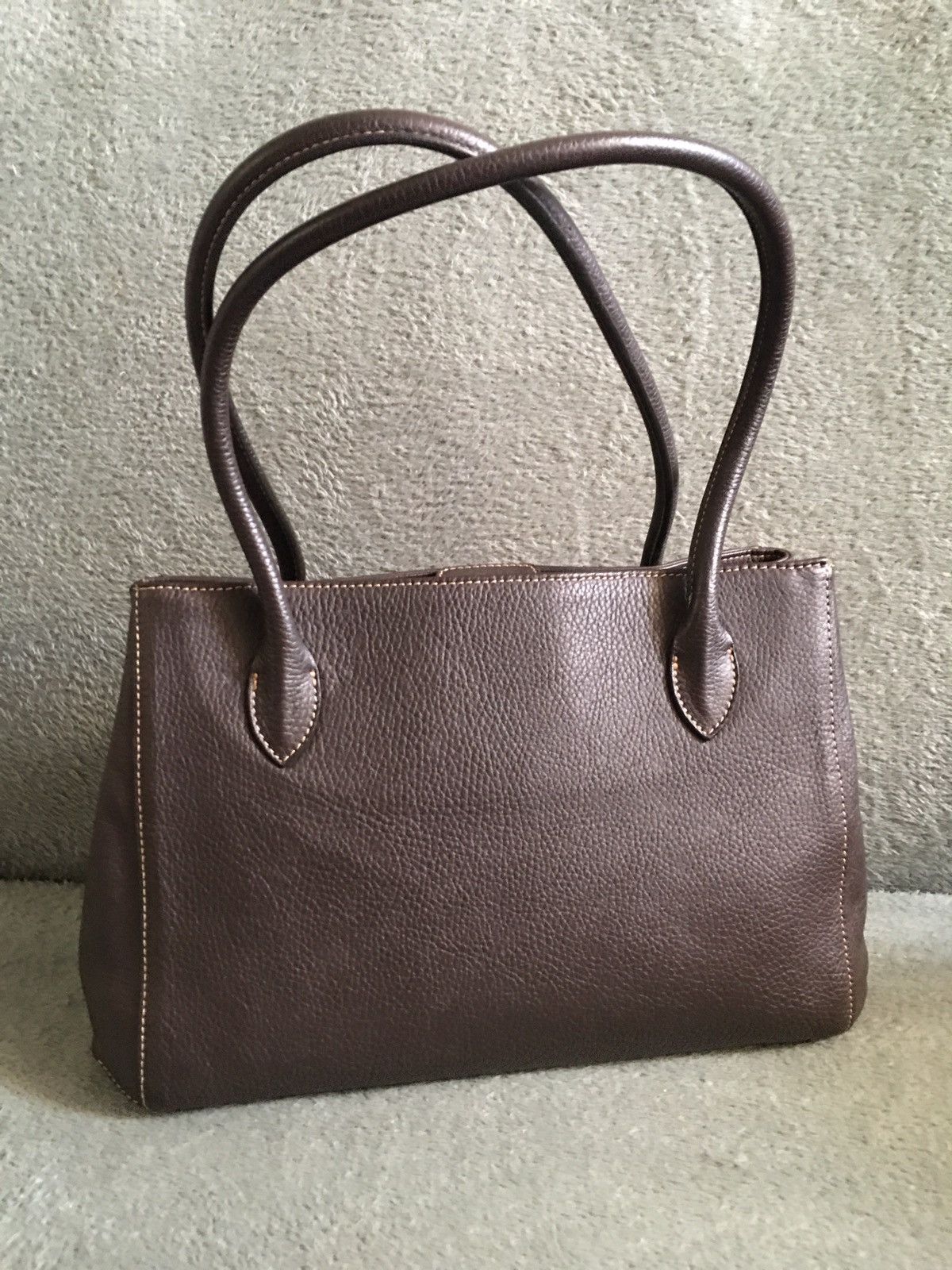 Maison Mollerus Maison Mollerus Brown Leather Shoulder Bag Handbag Size ONE SIZE - 2 Thumbnail