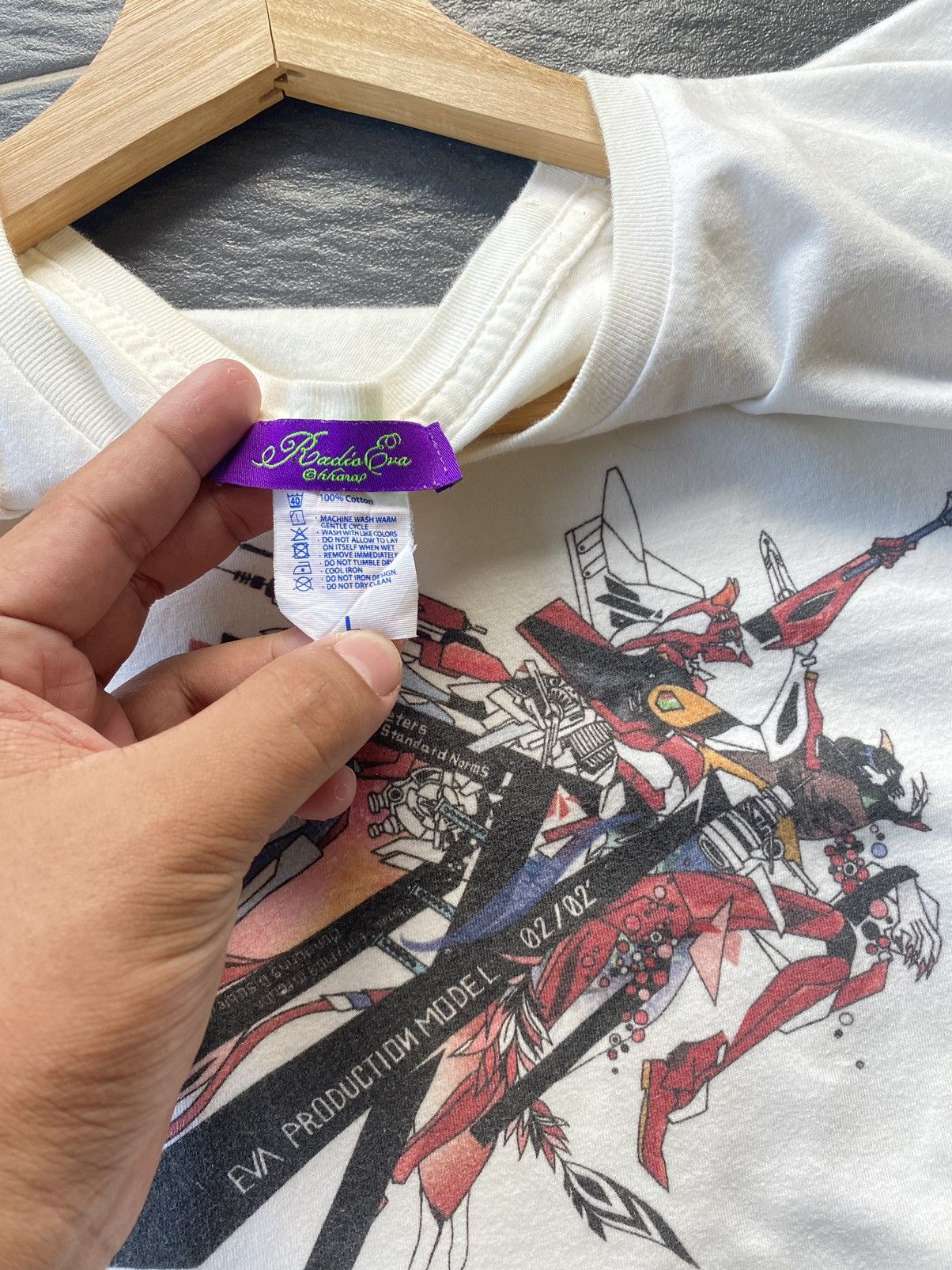Anime × Japanese Brand × Vintage Vintage Neon Genesis Evangelion by Radio Eva Art Size US L / EU 52-54 / 3 - 4 Thumbnail