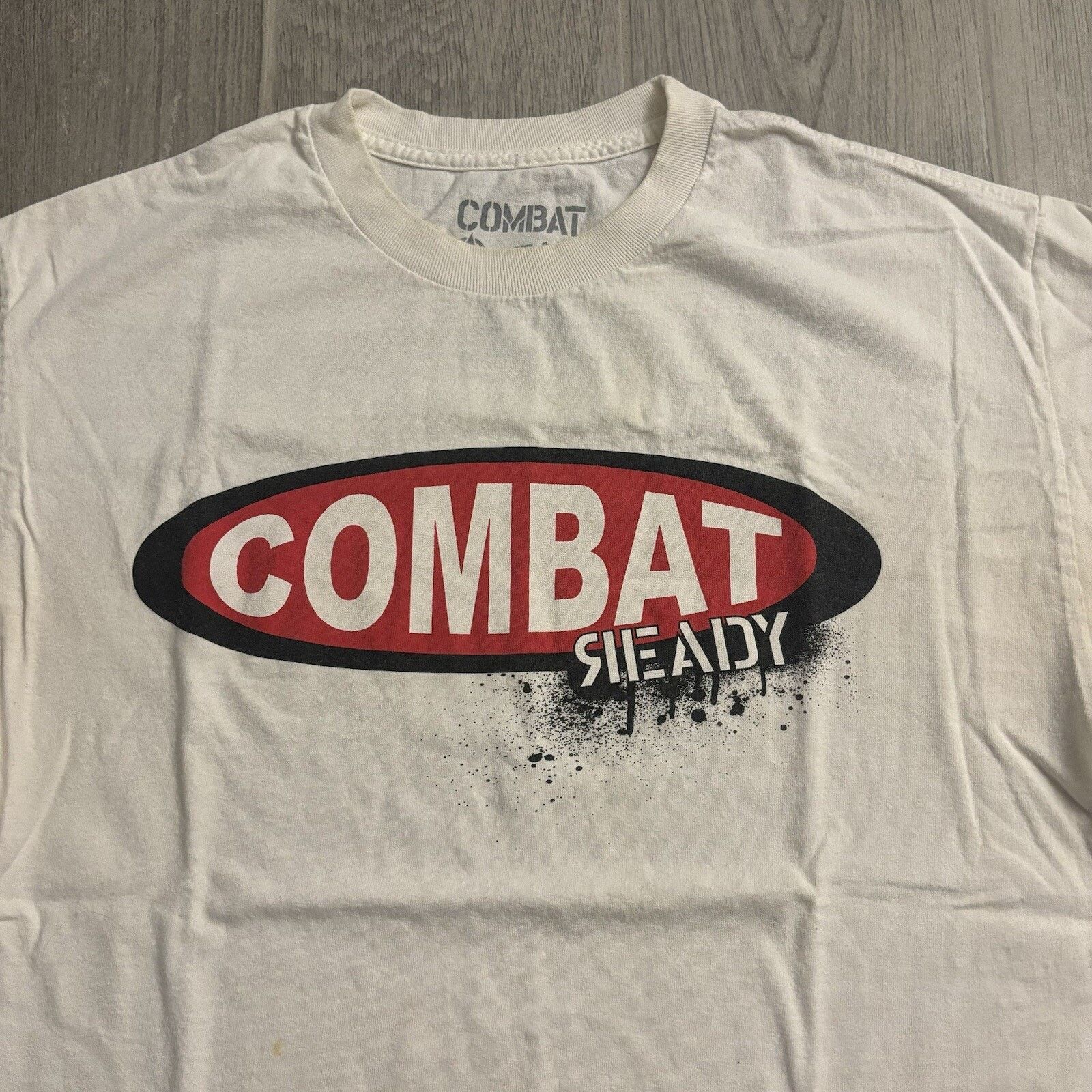 Other Combat Ready Men’s Large Cotton White Graphic Shirt Size US L / EU 52-54 / 3 - 1 Thumbnail