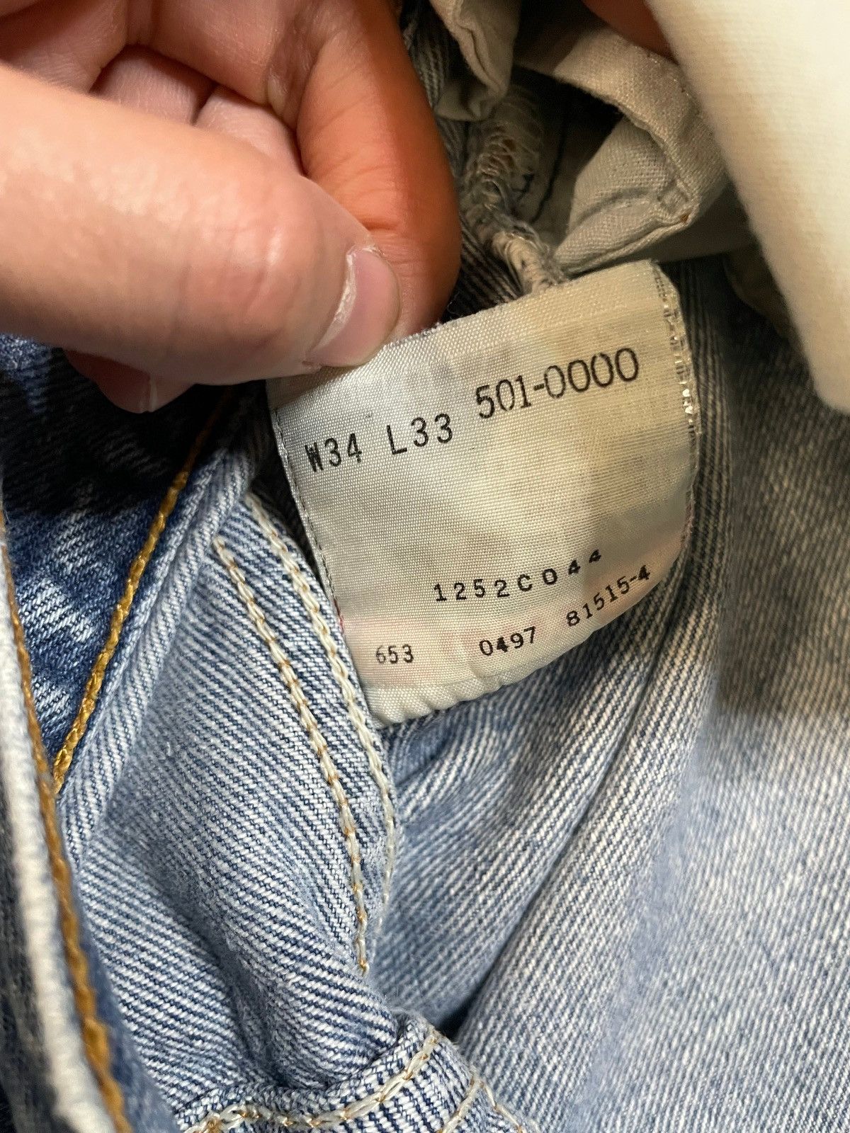 Levi's Vintage 1990s Levi 501XX light wash made in USA jeans Size US 34 / EU 50 - 4 Thumbnail