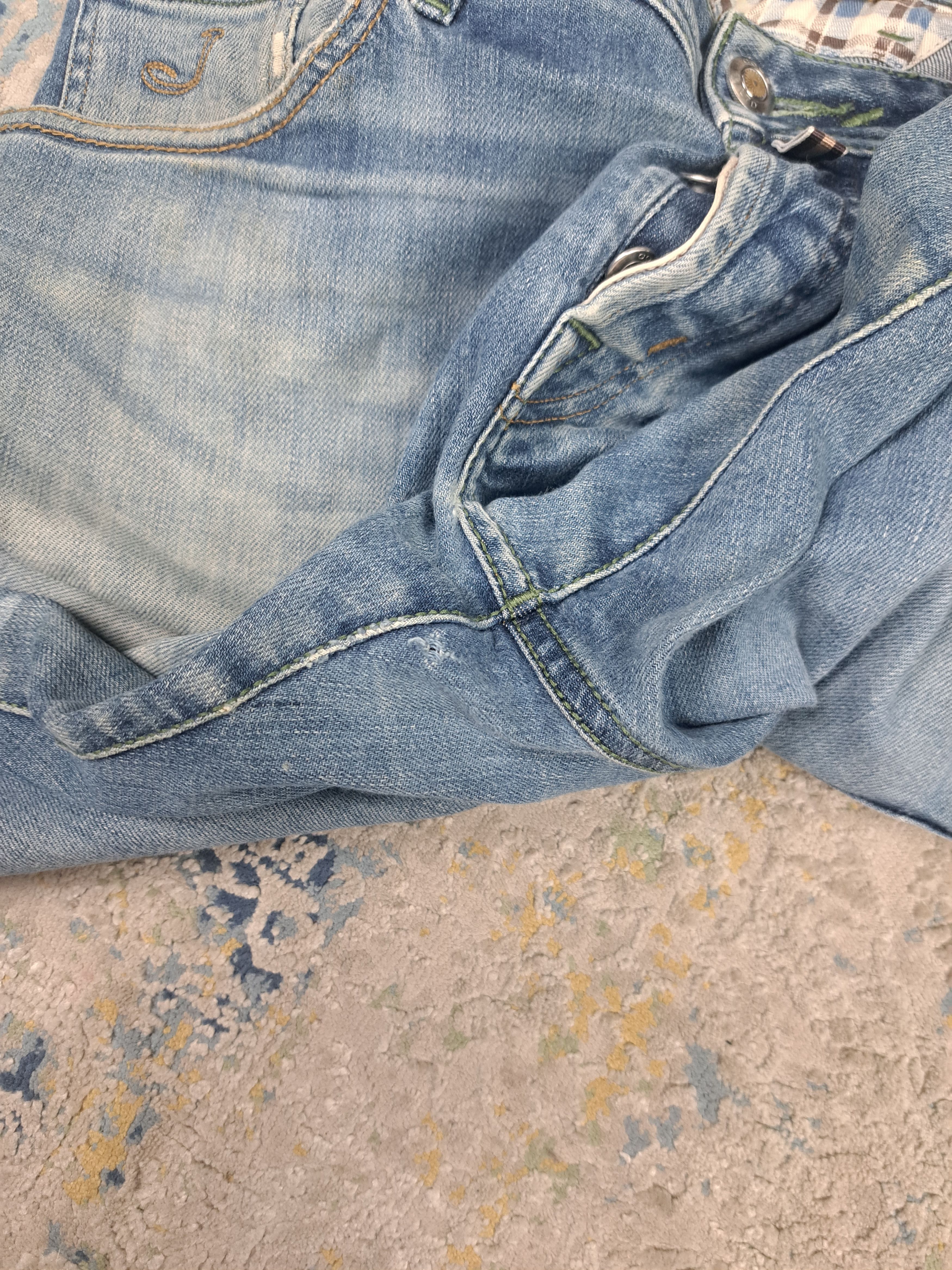 Jacob Cohen Jacob Cohen Pony Hair Patch Handmade Distressed Denim Size US 32 / EU 48 - 25 Thumbnail