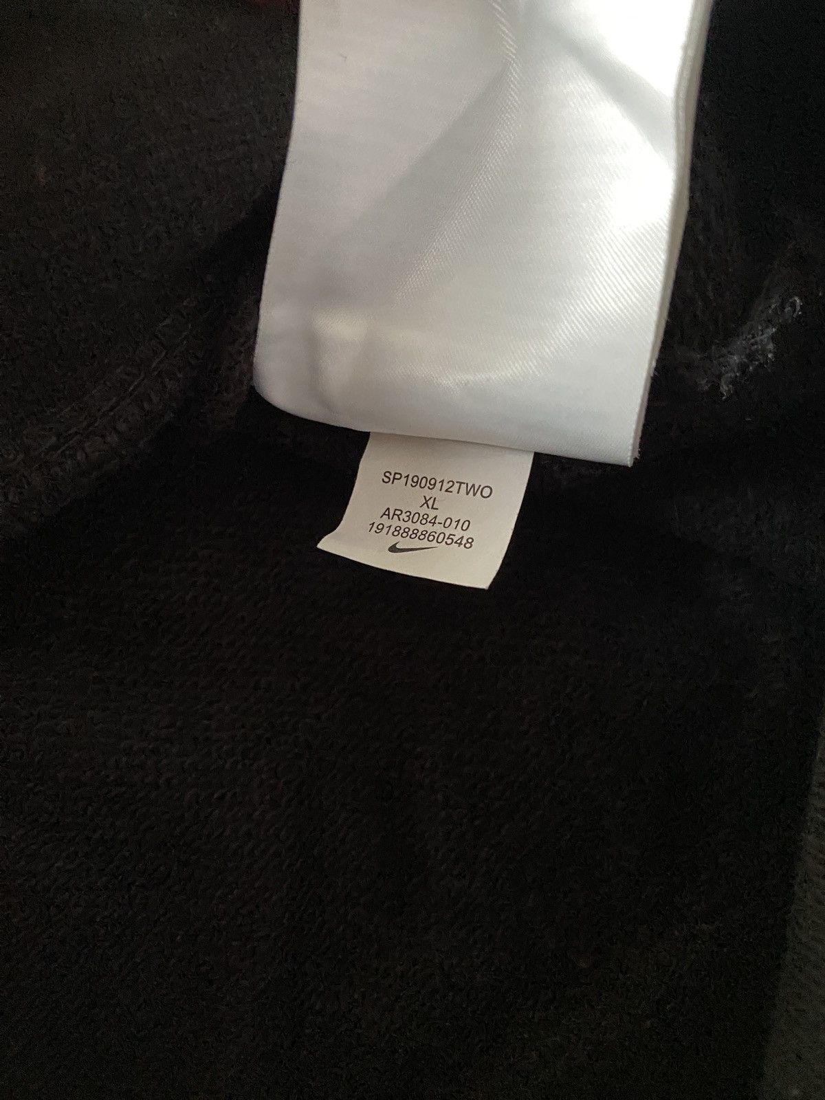 Nike Zipper Hoodie Nike Big Swoosh Black White Size US XL / EU 56 / 4 - 8 Thumbnail