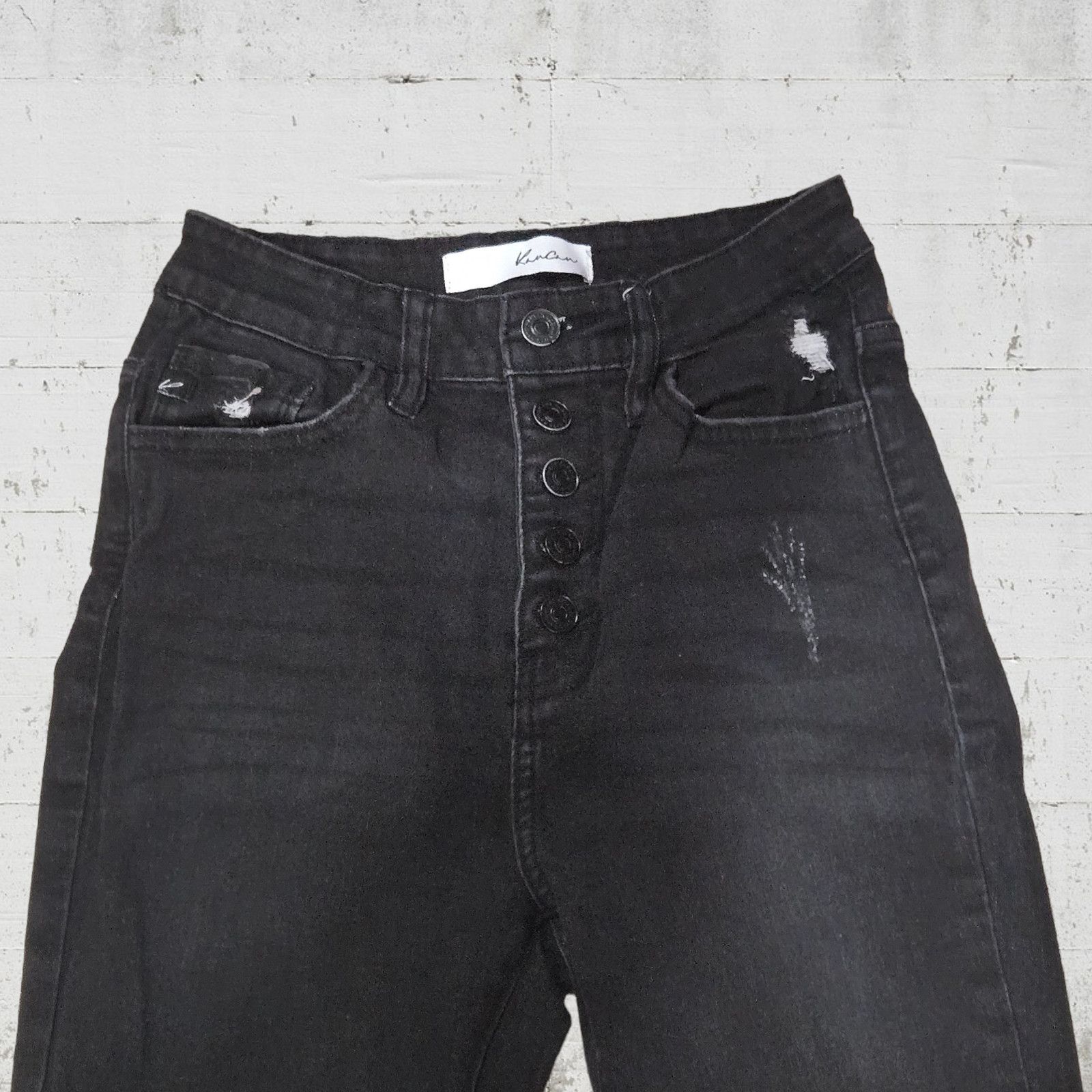 Other Black Distressed Skinny Jeans Size 25 Size 25" / US 0 / IT 36 - 6 Thumbnail