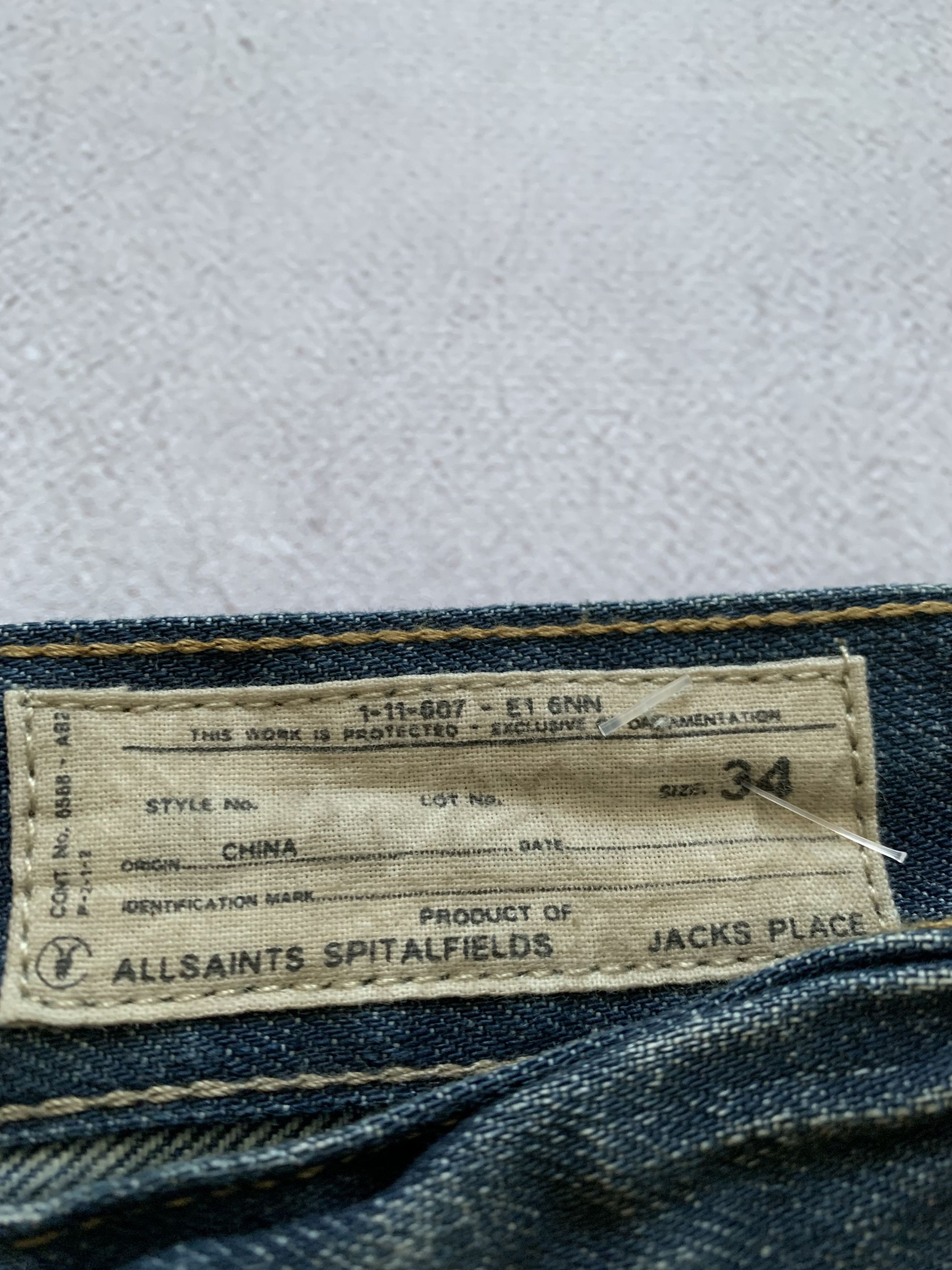 Allsaints × Japanese Brand Vintage Allsaints Jeans Denim Pants Baggy Dirty Distressed Size US 34 / EU 50 - 11 Thumbnail