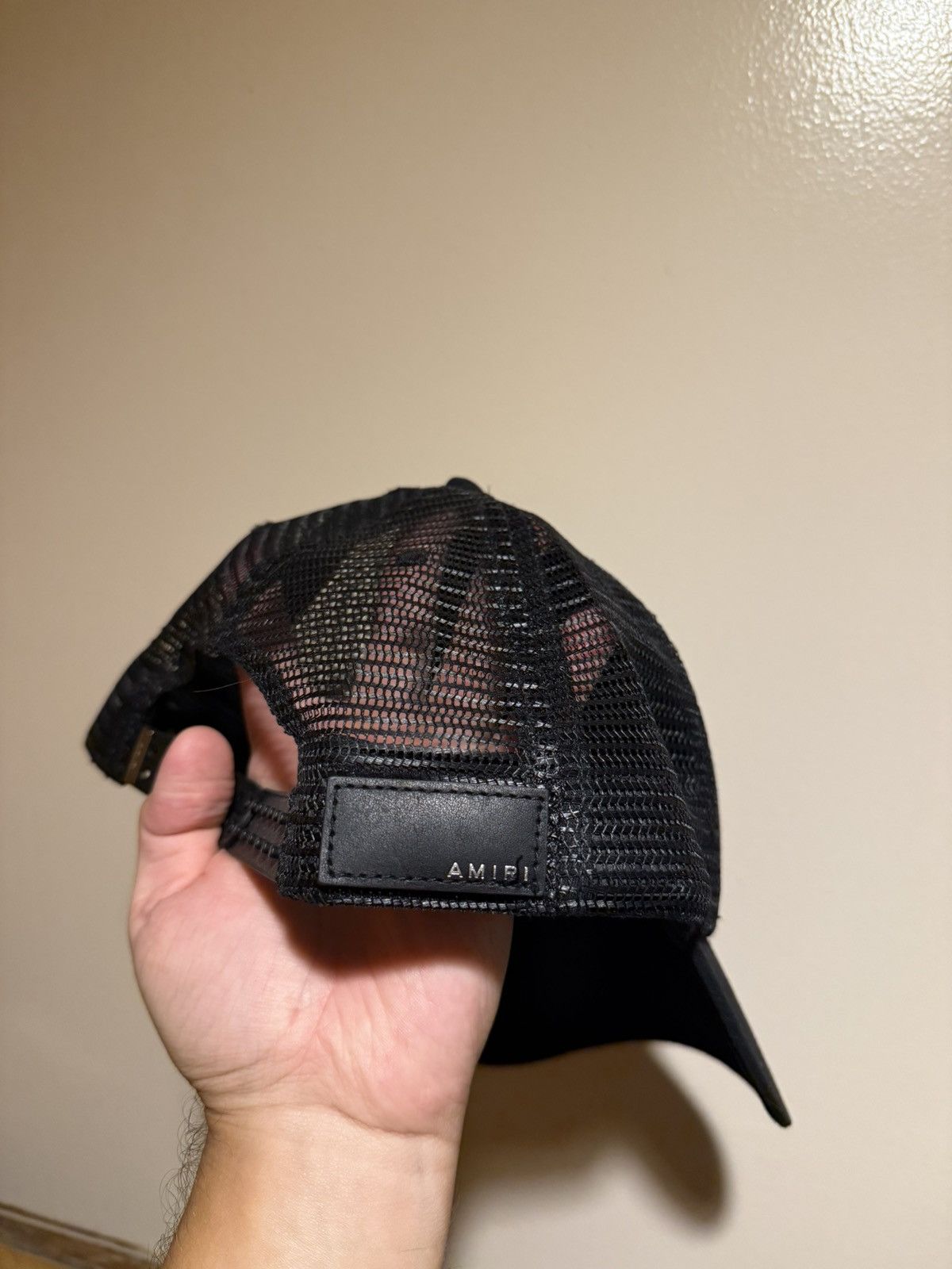 Amiri Amiri MA logo trucker hat black blue Size ONE SIZE - 2 Thumbnail