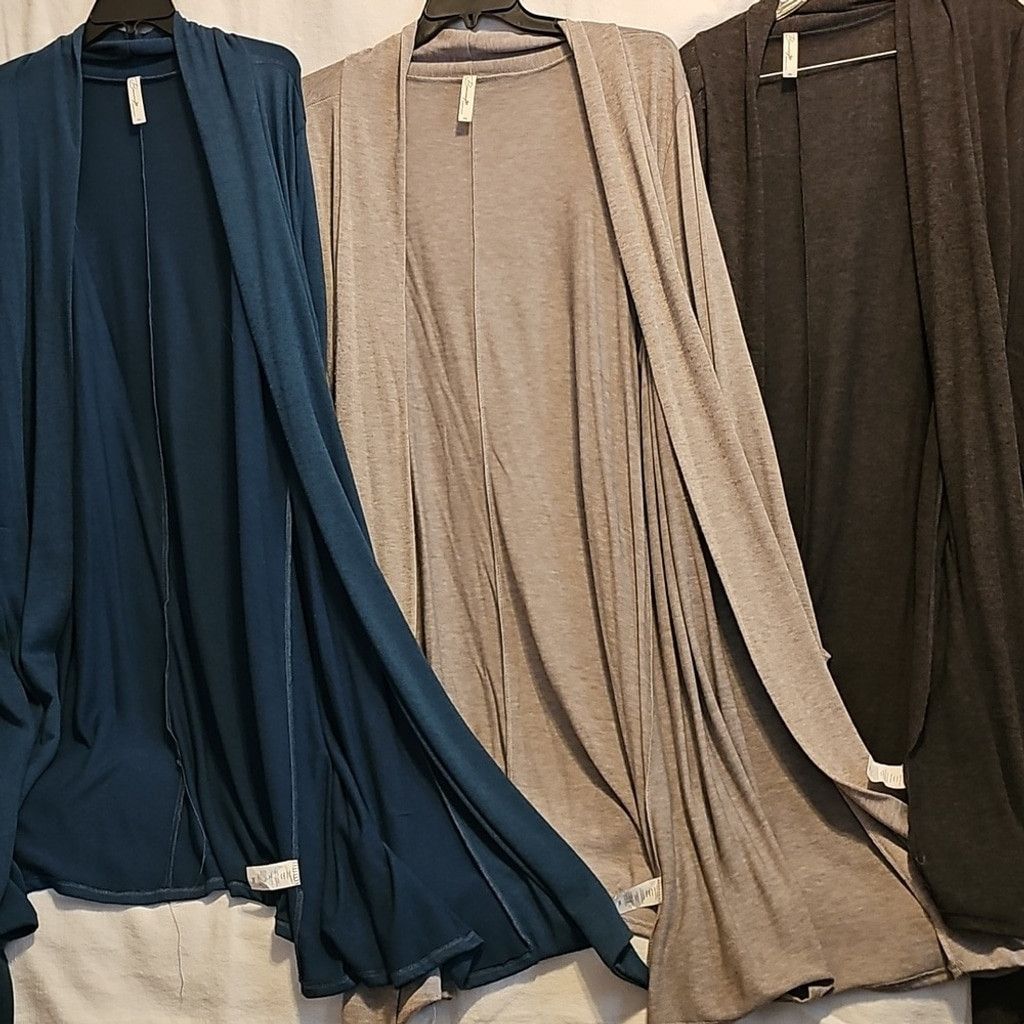 NO ID Women's Open Front Duster Cardigans Size 3XL / US 20-22 - 1 Thumbnail