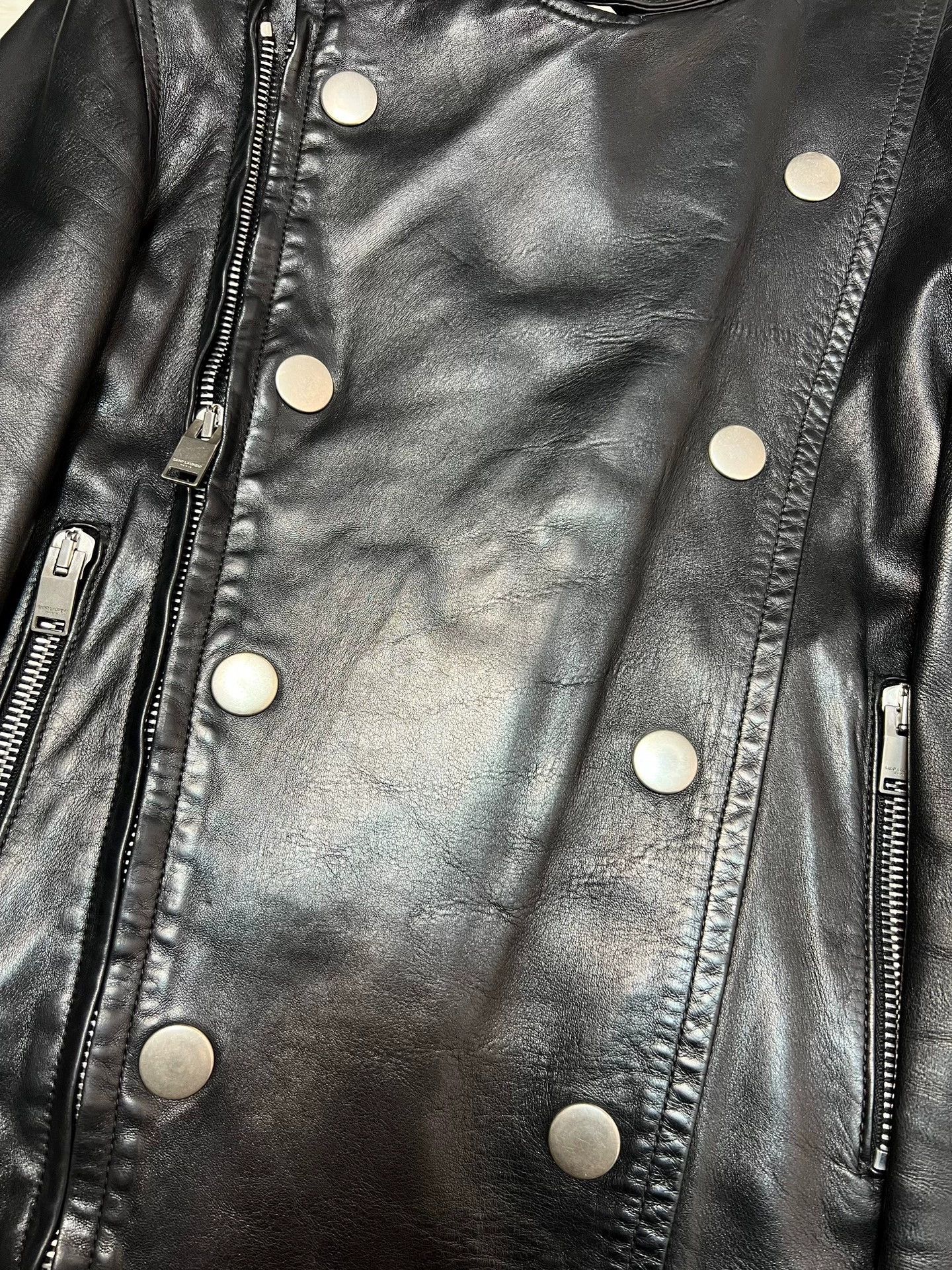 Saint Laurent Paris Authentic Saint Laurent double-breasted motorcycle jacket Size US M / EU 48-50 / 2 - 4 Thumbnail