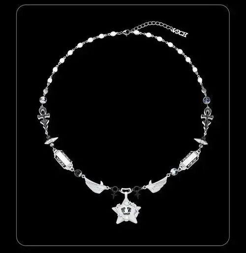 Jewelry Wings Stitching Star Necklace Size ONE SIZE - 1 Thumbnail