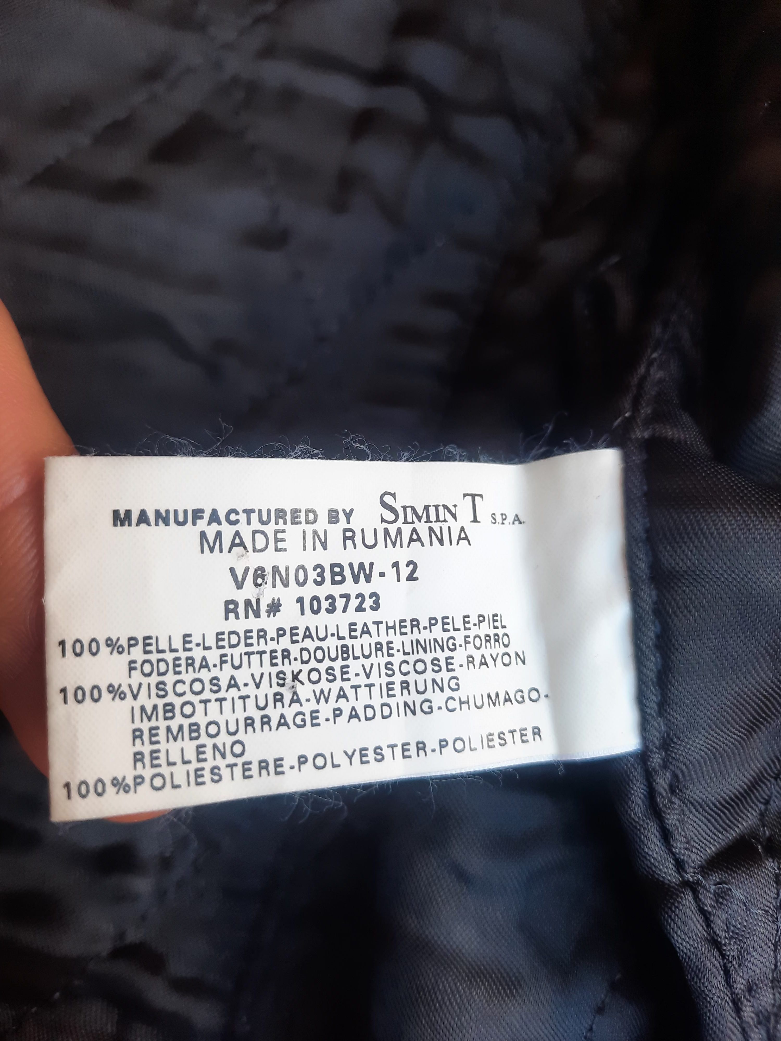 Armani Armani Jeans Black Pelle Leather Field Jacket Size US L / EU 52-54 / 3 - 7 Thumbnail
