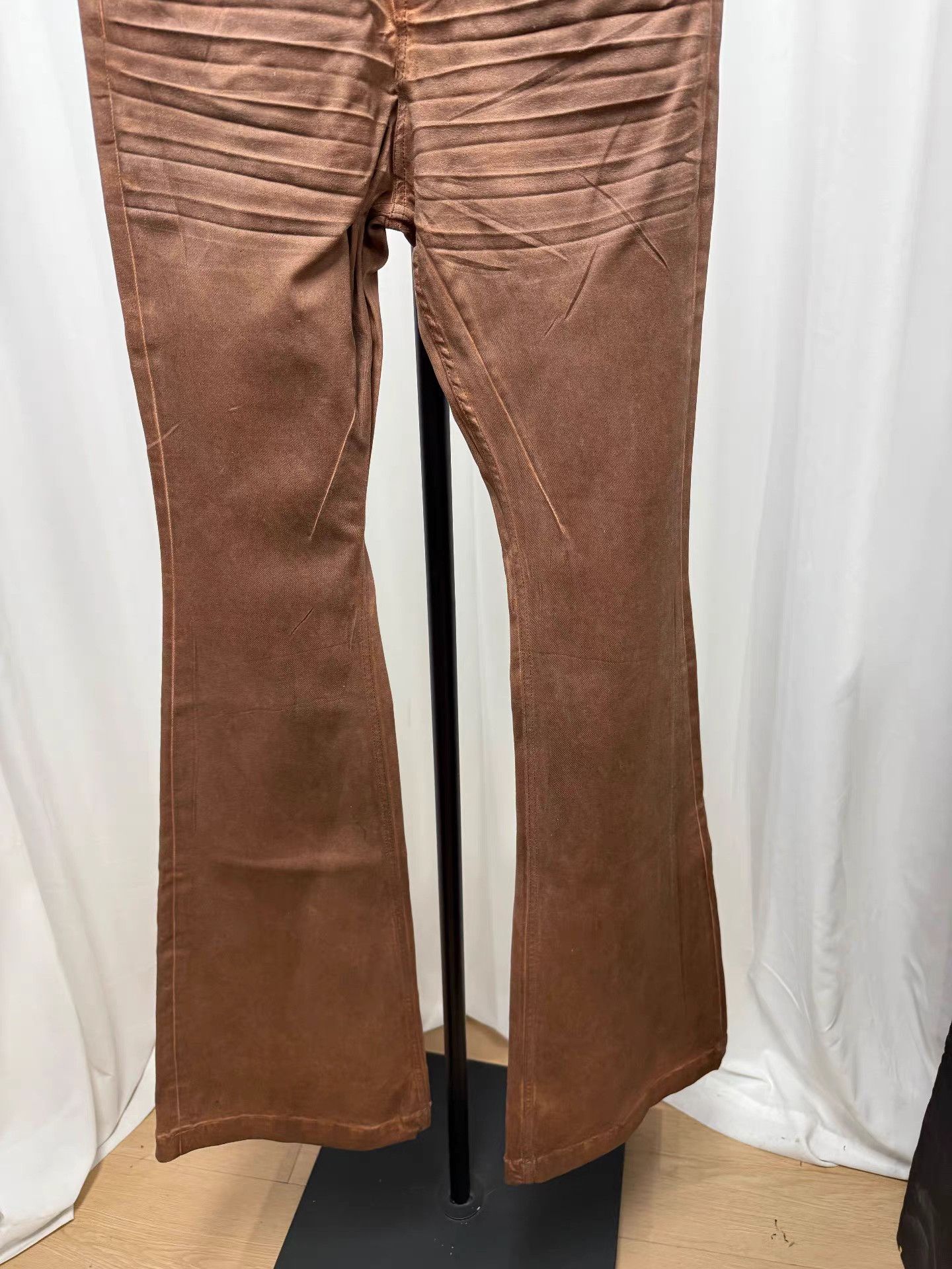 Rick Owens Rick Owens Mud-Dyed Wide Flare Trousers K20 Size 28" / US 6 / IT 42 - 3 Thumbnail