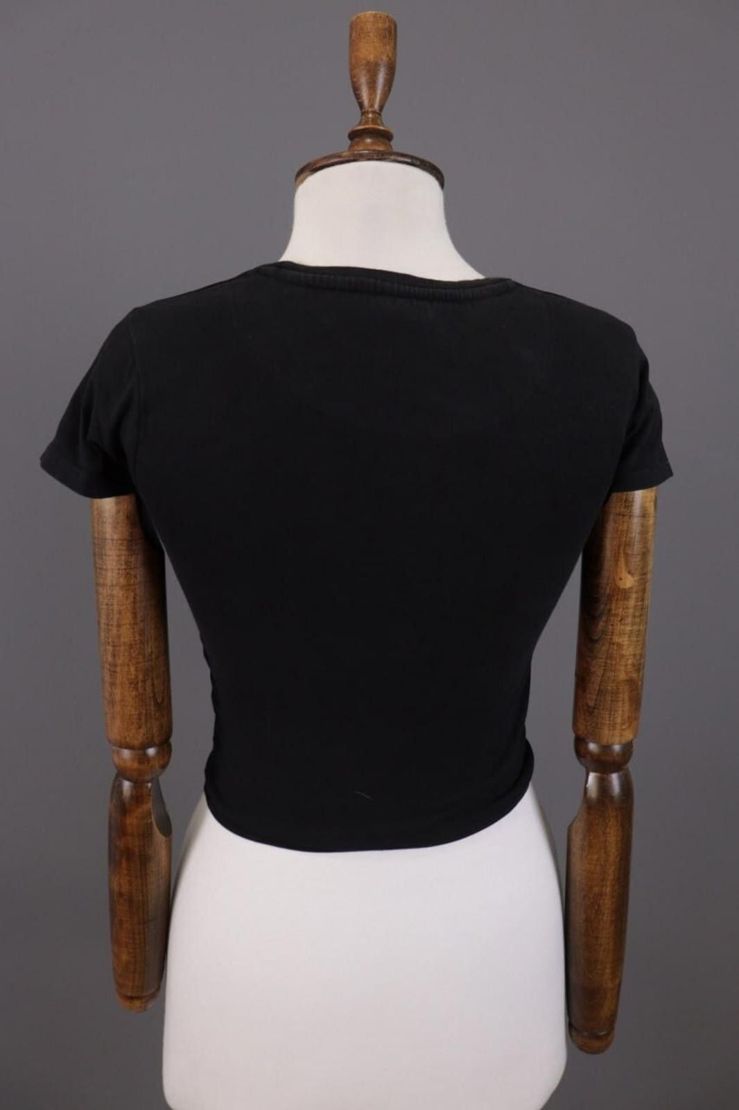 Karl Kani Karl Kani Black Big Logo Short Sleeve Cropped T-Shirt Size S Size S / US 4 / IT 40 - 10 Thumbnail