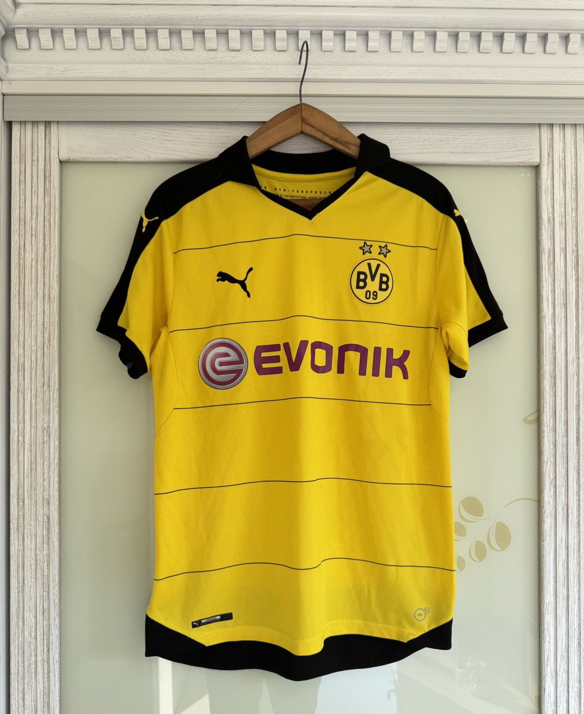 Puma Borussia Dortmund 2015-2016 Home Soccer Jersey Football Kit Size US M / EU 48-50 / 2 - 1 Thumbnail
