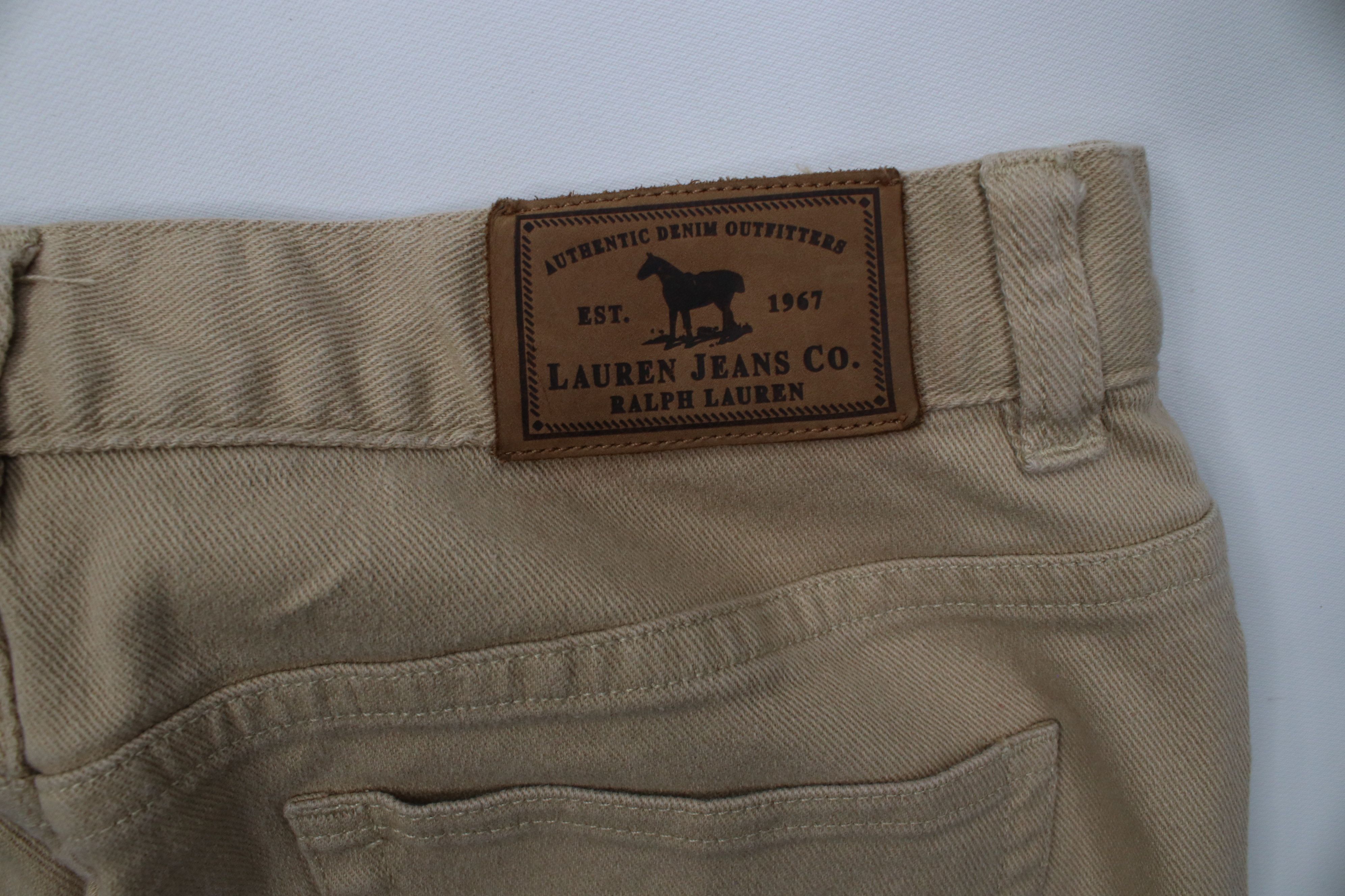 Polo Ralph Lauren Vintage 90s Ralph Lauren Embroidered Flared Wide Leg Jeans Size 30" / US 8 / IT 44 - 14 Thumbnail