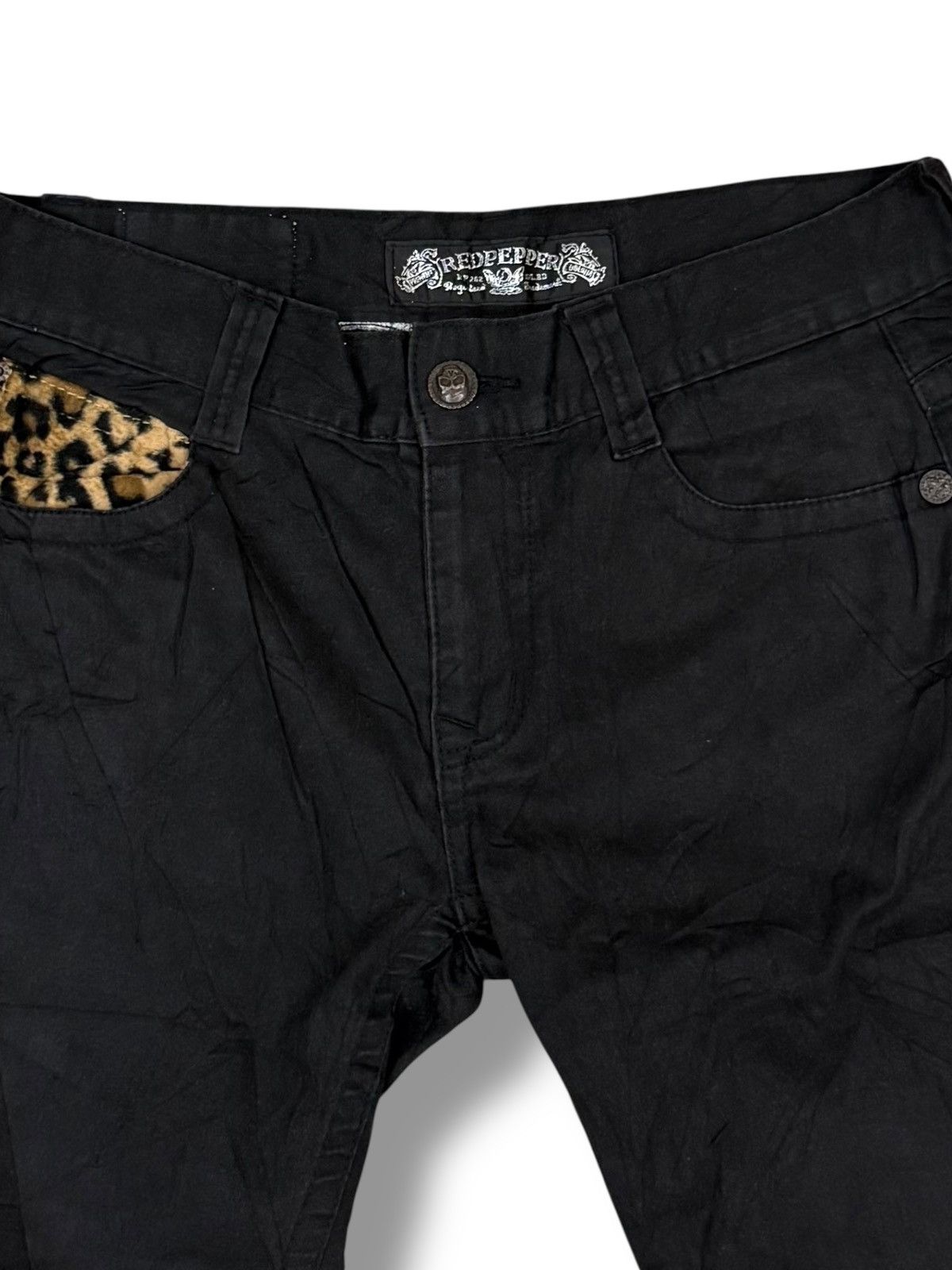 Ed Hardy RED PEPPER X ED HARDY SKULL JAPANESE BRAND DENIM Size US 36 / EU 52 - 8 Thumbnail