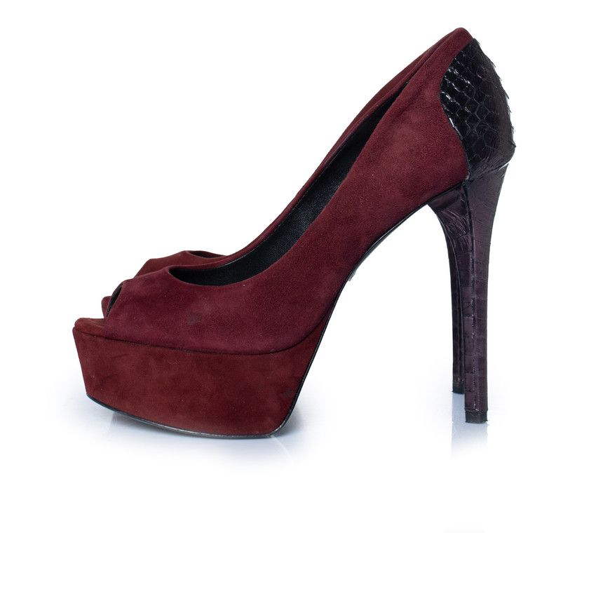 Brian Atwood Brian Atwood, suede pumps in Burgundy Size US 6 / IT 36 - 2 Thumbnail