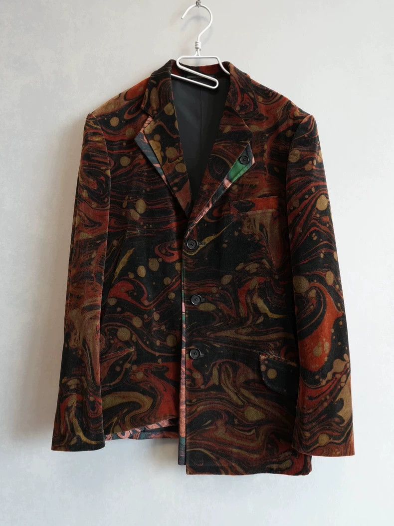 Yohji Yamamoto Yohji Yamamoto Yohji Yamamoto Double Velvet Jacket Size US M / EU 48-50 / 2 - 1 Thumbnail