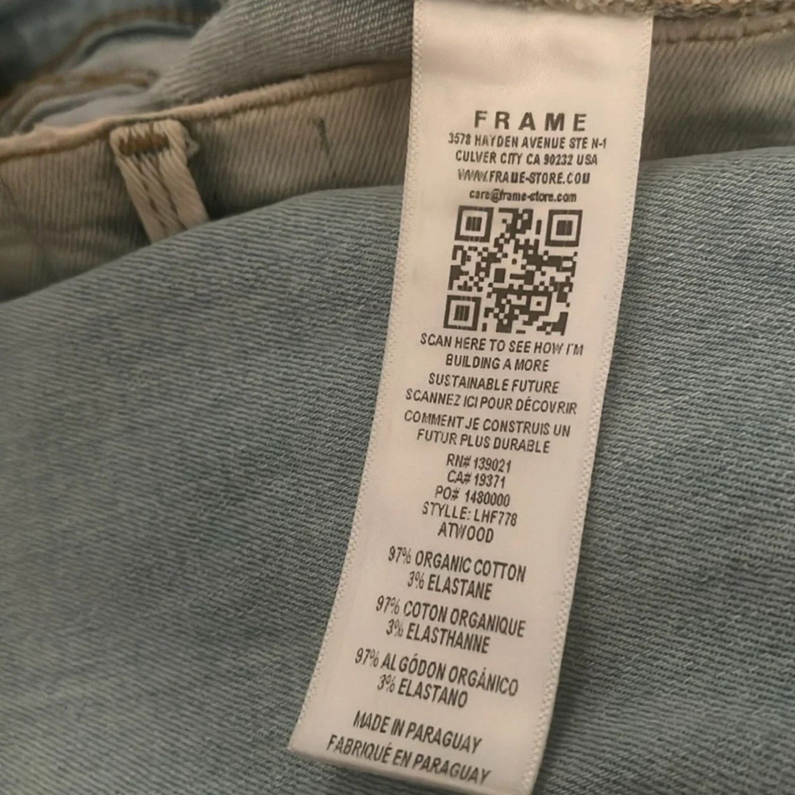 Frame Frame Le High Flare jeans in a light wash, size 27 Size 27" / US 4 / IT 40 - 4 Thumbnail