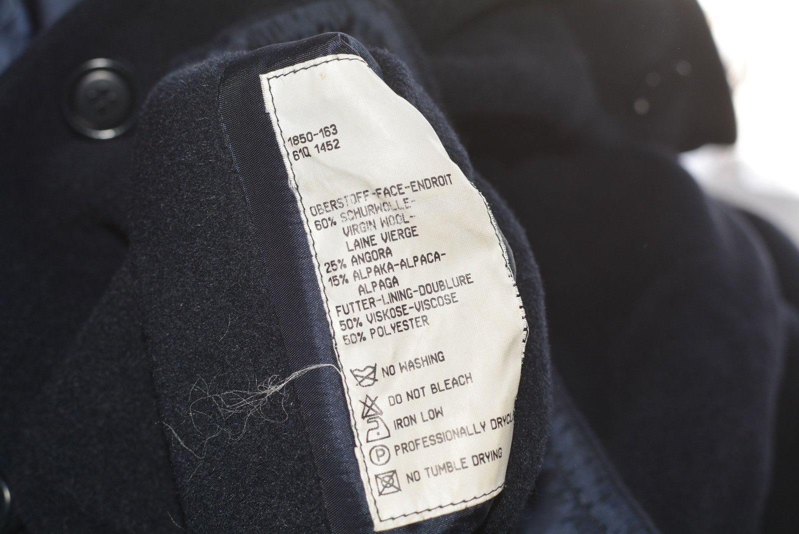Bogner × Vintage Vintage 80s Bogner Dark Blue Women's Coat oversized L XL XXL Size XL / US 12-14 / IT 48-50 - 4 Thumbnail