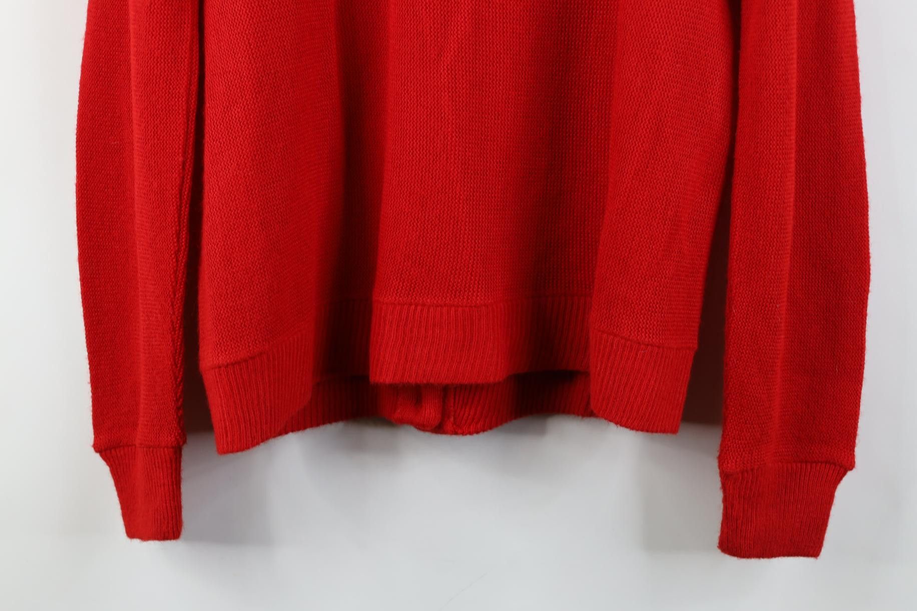 Vintage Vintage 70s Streetwear Knit Cardigan Sweater Red Acrylic USA Size M / US 6-8 / IT 42-44 - 9 Thumbnail