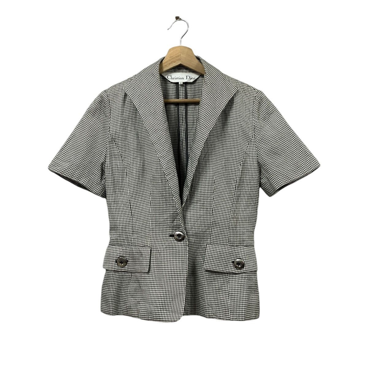Christian Dior Monsieur Christian Dior Houndstooth Single Button Jacket Size M / US 6-8 / IT 42-44 - 1 Thumbnail