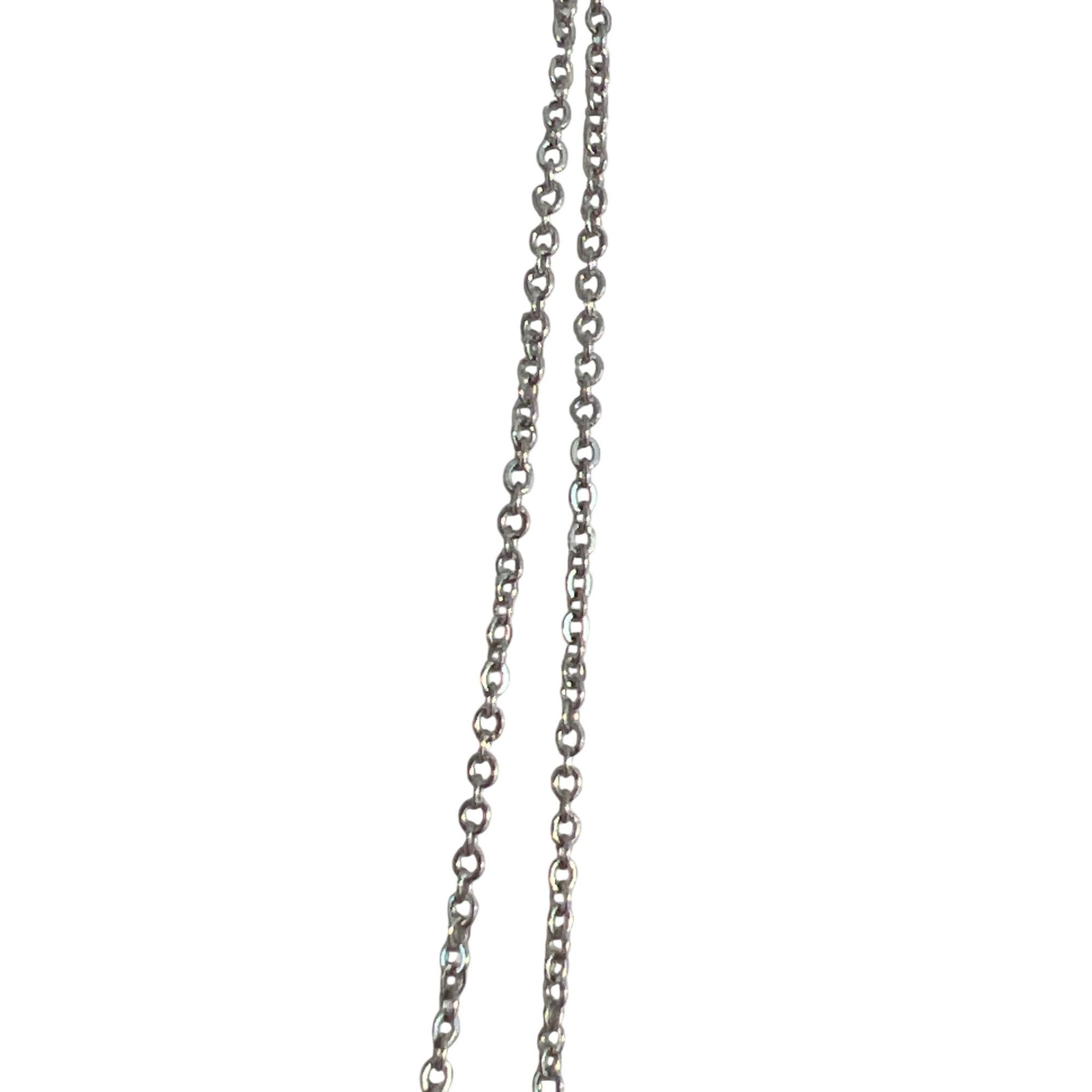 Other Lane Bryant Silver Tone Y Necklace Rhinestone Stations Long Size ONE SIZE - 4 Thumbnail