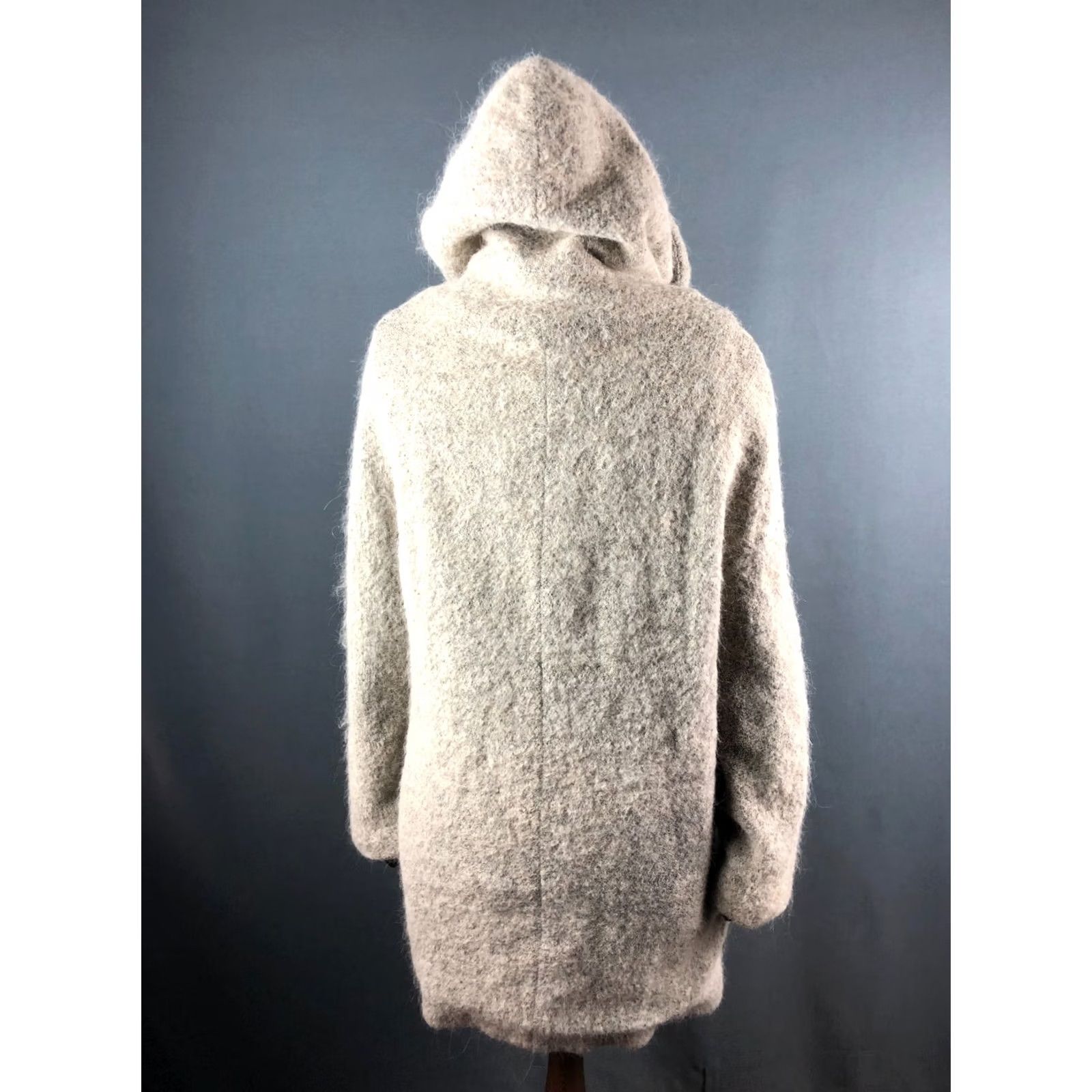 Cop Copine Cop-Copine Coat Wool Beige Women Size 38 Hooded Short New Size 26" / US 2 / IT 38 - 3 Thumbnail