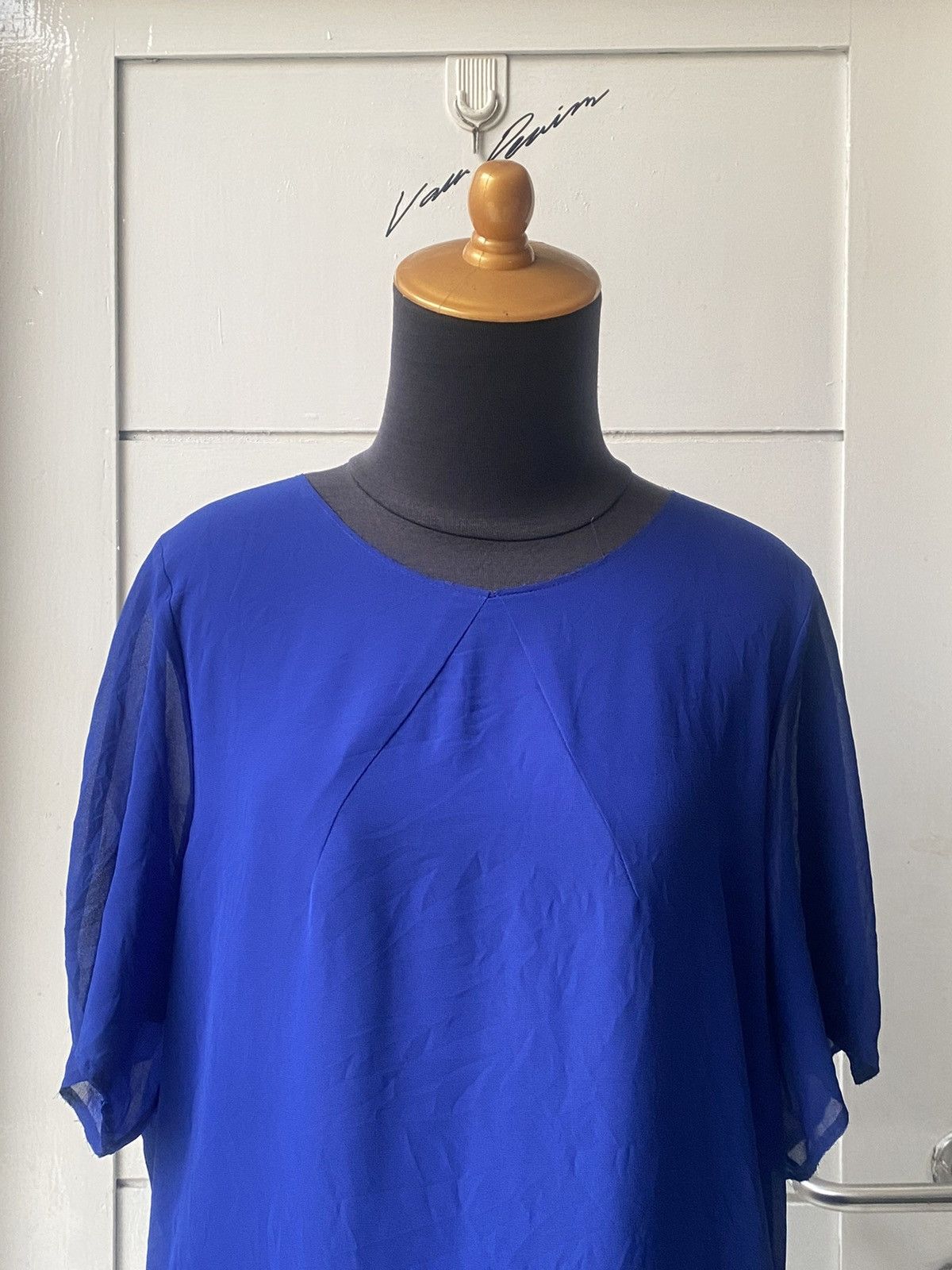 Acne Studios ACNE STUDIOS Blue Midi Dress Size L / US 10 / IT 46 - 15 Thumbnail