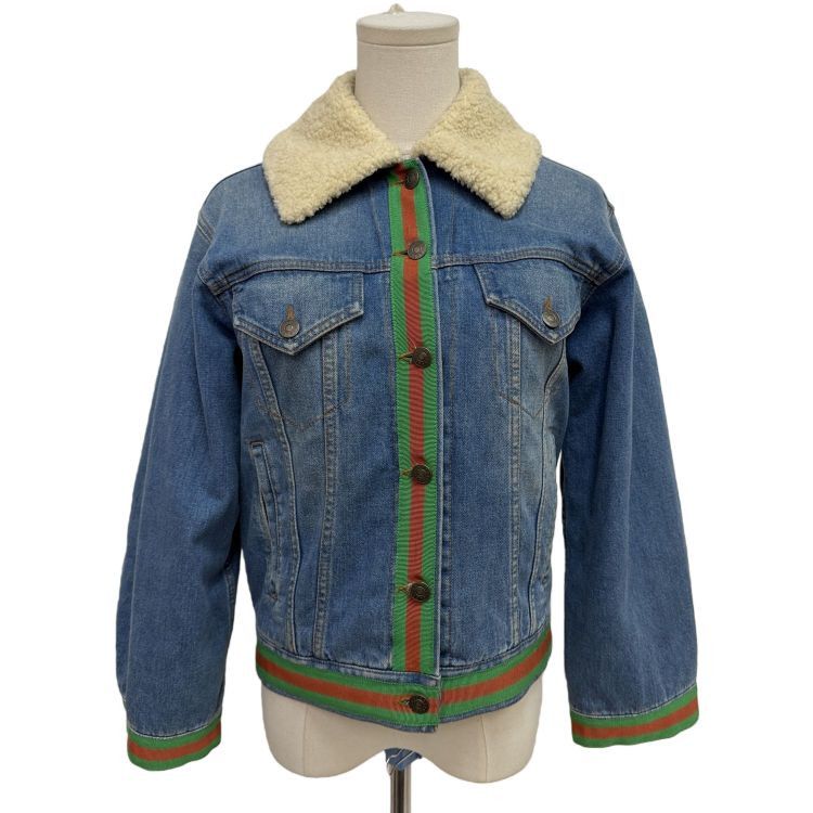 Gucci Gucci Floral Lining Denim Jacket Size 40 Size S / US 4 / IT 40 - 1 Thumbnail
