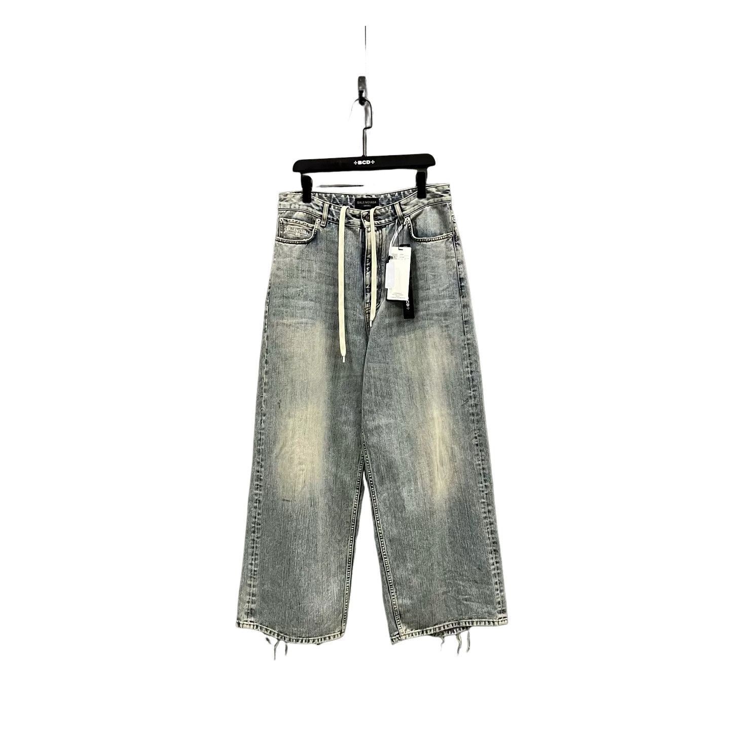 Balenciaga Balenciaga Washed Drawstring Wide Denim Size S Size US 30 / EU 46 - 1 Thumbnail