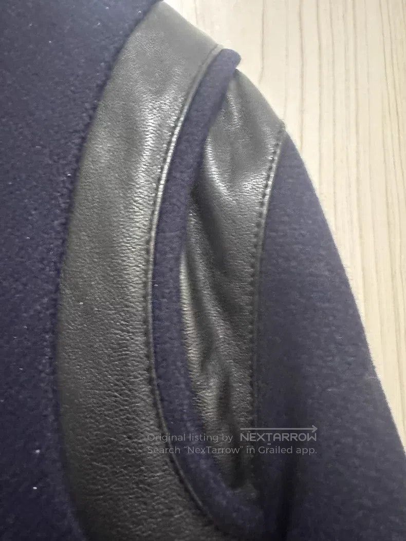 Saint Laurent Paris Saint Laurent Paris Navy Blue Wool Leather Patch Baseball Size US S / EU 44-46 / 1 - 3 Thumbnail