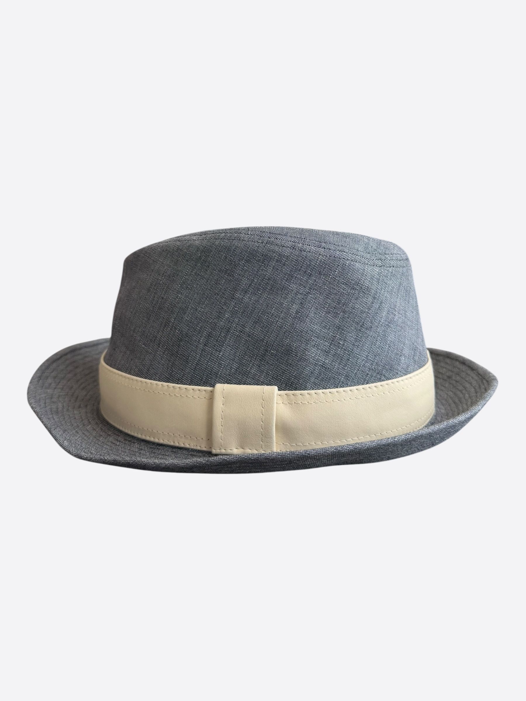 Hermes Hermes Grey & Beige Fedora Size ONE SIZE - 4 Thumbnail