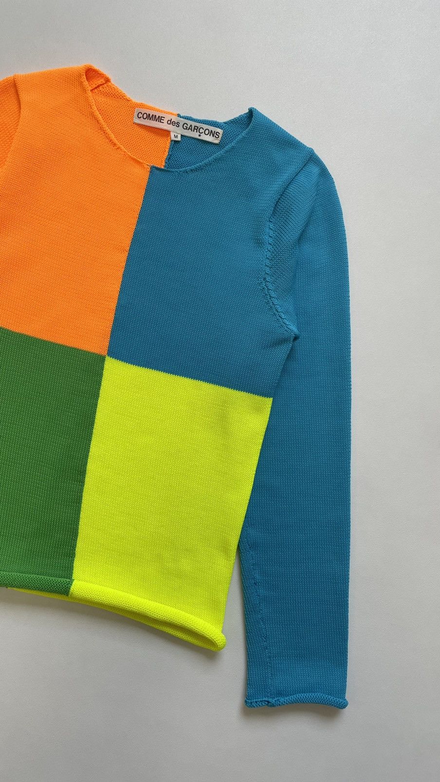 Comme des Garcons A/W 95 ‘Panelled Colour Block’ Knit Sweater Size M / US 6-8 / IT 42-44 - 8 Thumbnail