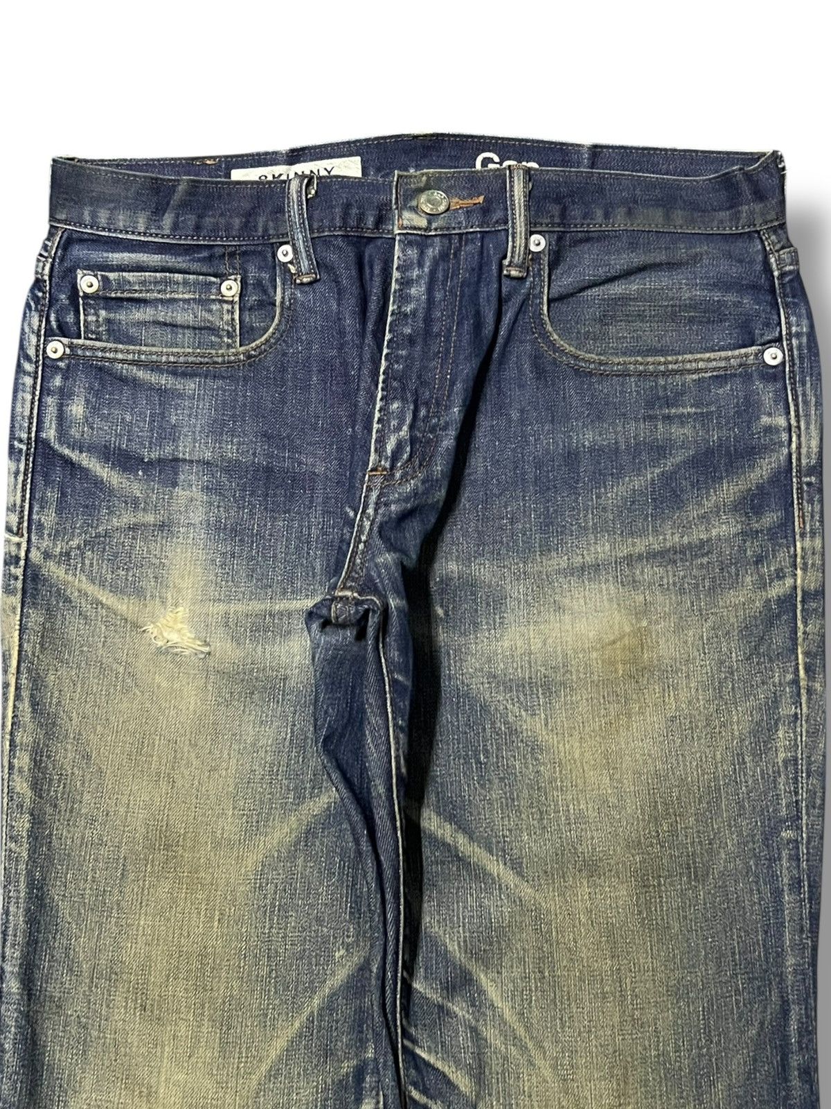 Gap Vintage Gap 1969 Skinny - Faded Mud Wash Denim Size US 32 / EU 48 - 4 Thumbnail