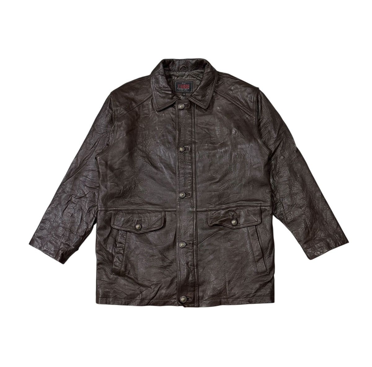 Vintage D’ Homme A Homme Special Sheep Leather Jacket