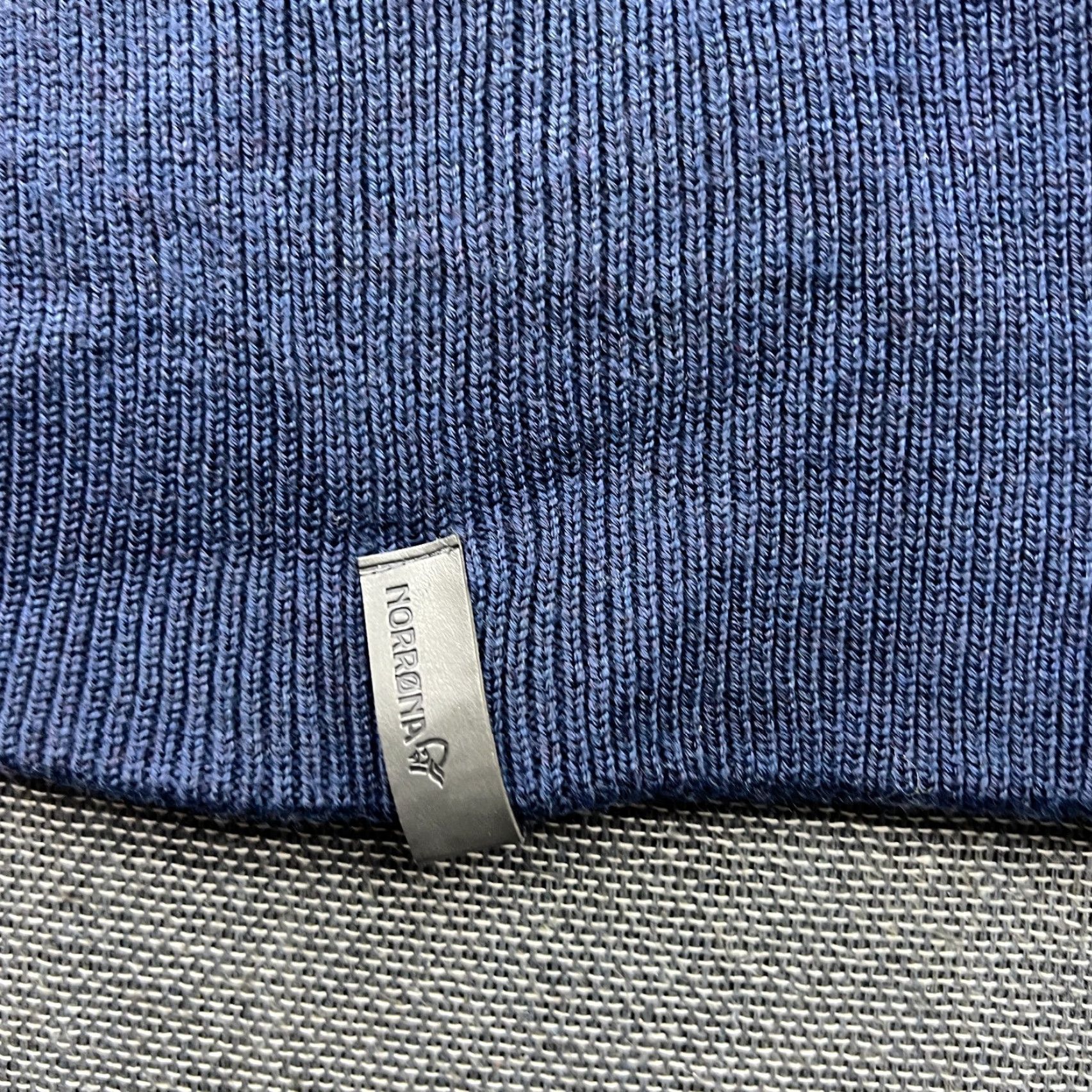 Vintage VINTAGE Norrona Beanie Hat One Size Wool Blue Indigo Night Winter Unisex Adults 100% Wool Knitting Thermal Size ONE SIZE - 4 Thumbnail