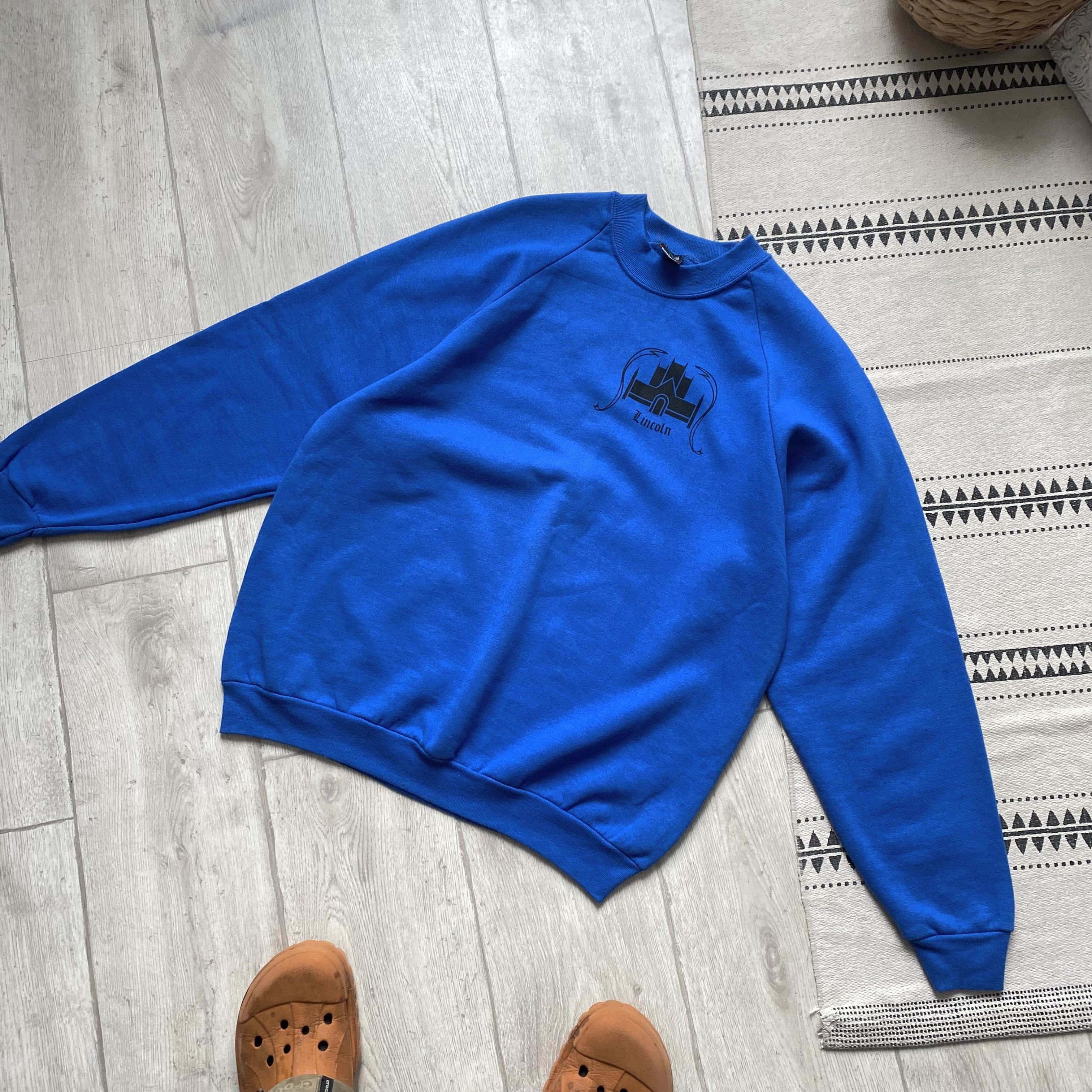 Russell Athletic Vintage 90s Lincoln university Sweatshirt USA college Y2K Size US L / EU 52-54 / 3 - 8 Thumbnail