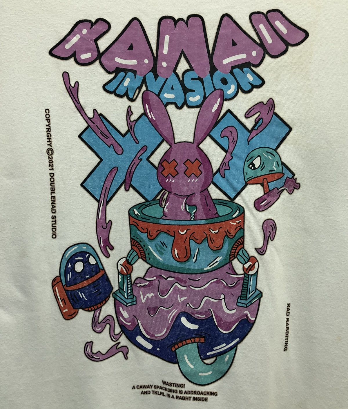 Other 2021 Doublenad Studio Rad Rabbiting Kawaii Invasion T-Shirt Size US L / EU 52-54 / 3 - 3 Thumbnail