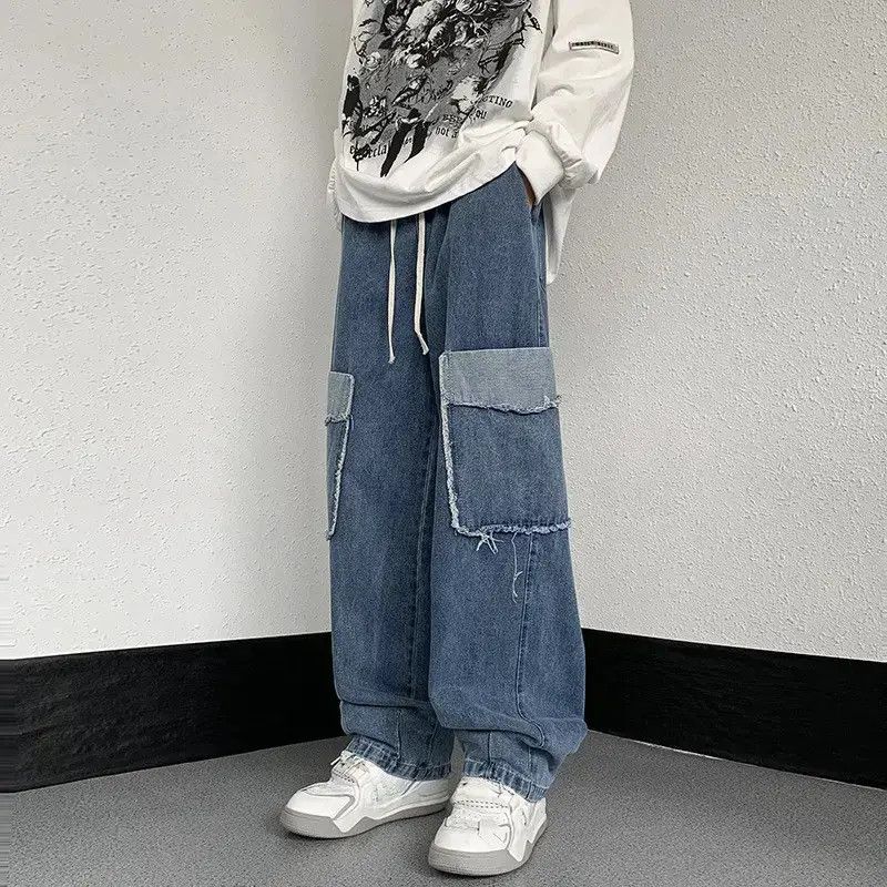 Japanese Brand Retro loose wide leg casual jeans Size US 30 / EU 46 - 6 Thumbnail