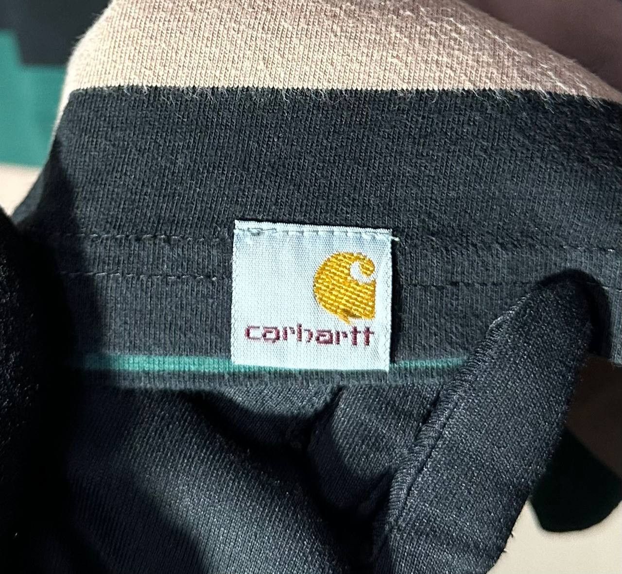 Carhartt Carhartt LongSleeve T-Shirt Black Orange Green Striped Shirt Size US L / EU 52-54 / 3 - 2 Thumbnail