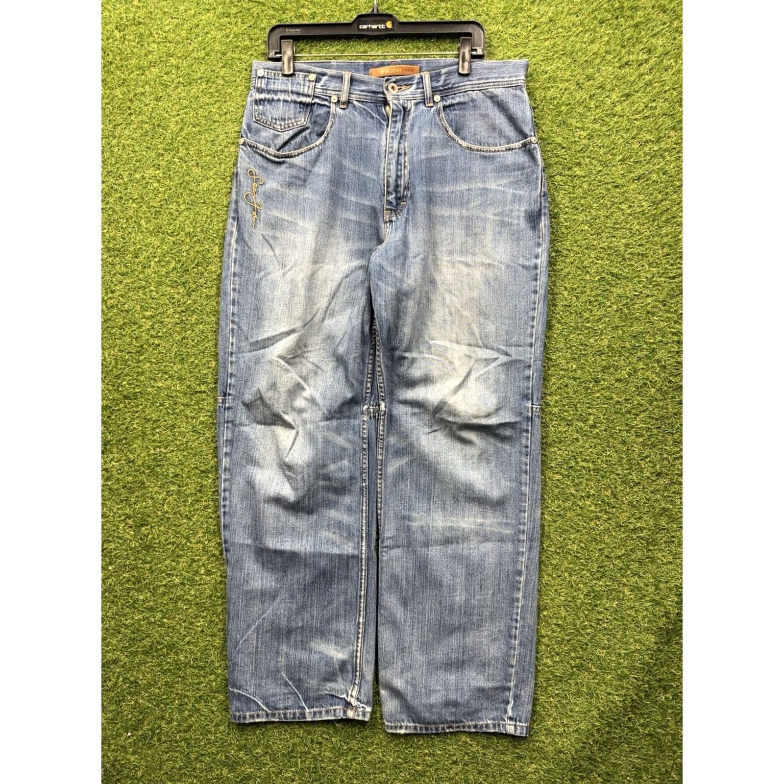 Sean John VINTAGE Sean John Baggy Jeans Mens 32x32 Hip Hop Grunge Skater Y2K Wide Leg Jeans Mens 32 Blue 90s Grunge Hip Hop City Band Size US 32 / EU 48 - 5 Thumbnail