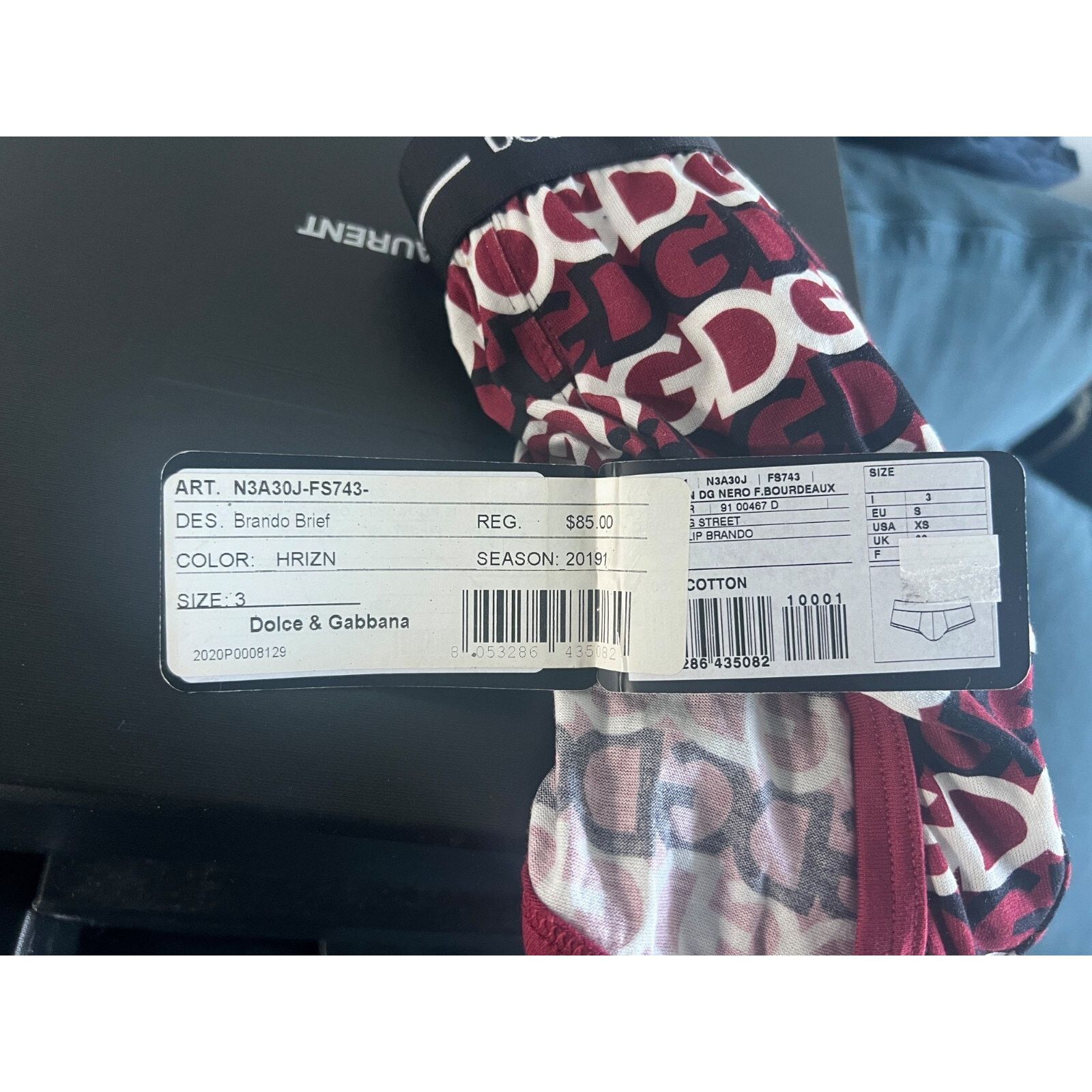 Dolce & Gabbana Dolce & Gabbana Multicolor Dg Logo Print Briefs Red US XS Size 32 - 6 Thumbnail