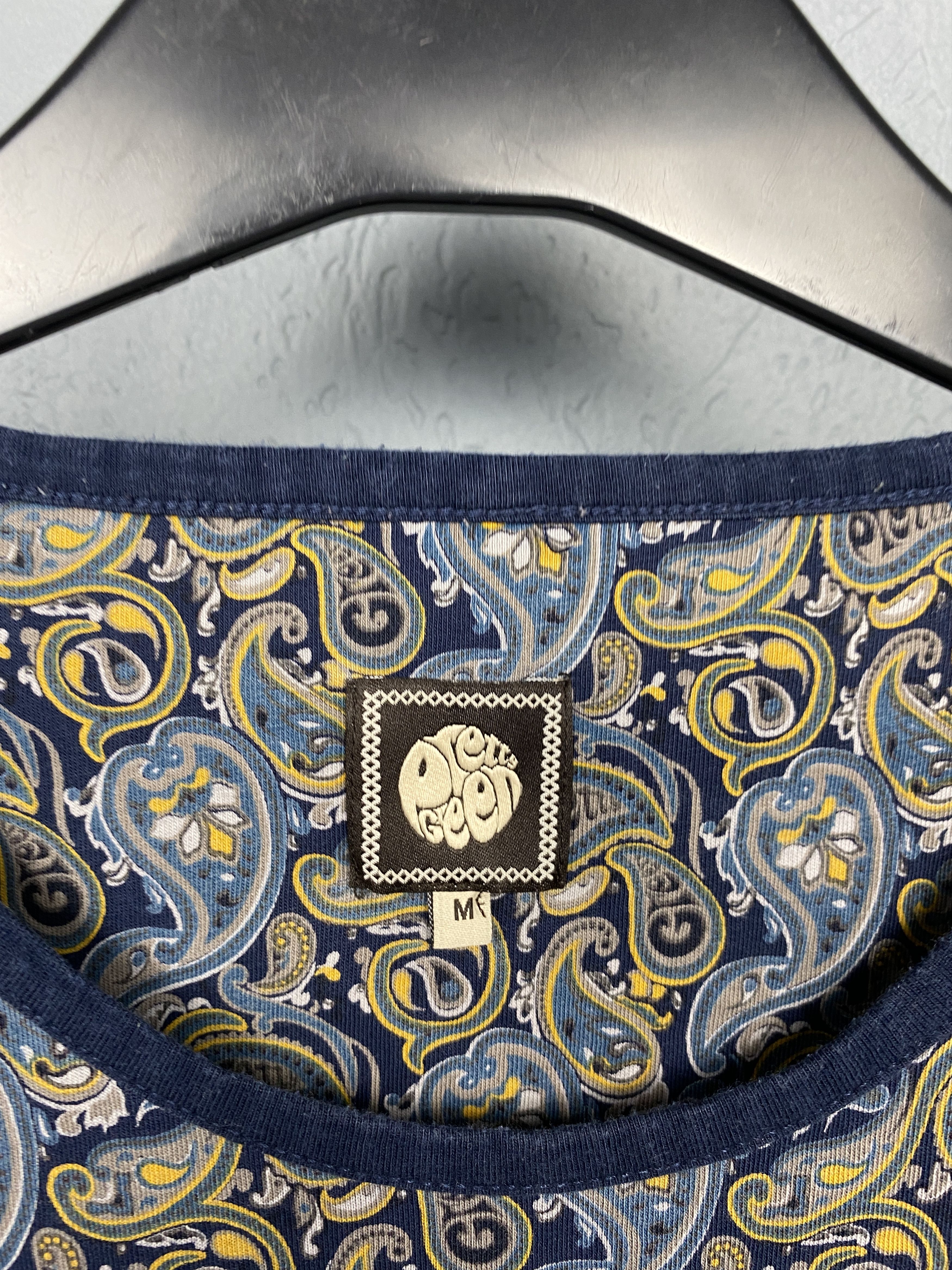 Pretty Green Pretty Green Mens Paisley Patterned T-Shirt Size US M / EU 48-50 / 2 - 3 Thumbnail