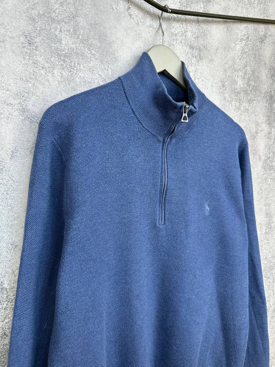 Polo Ralph Lauren Polo Ralph Lauren 1/4 Zip Sweater Cotton Jumper Pullover Size US L / EU 52-54 / 3 - 3 Thumbnail