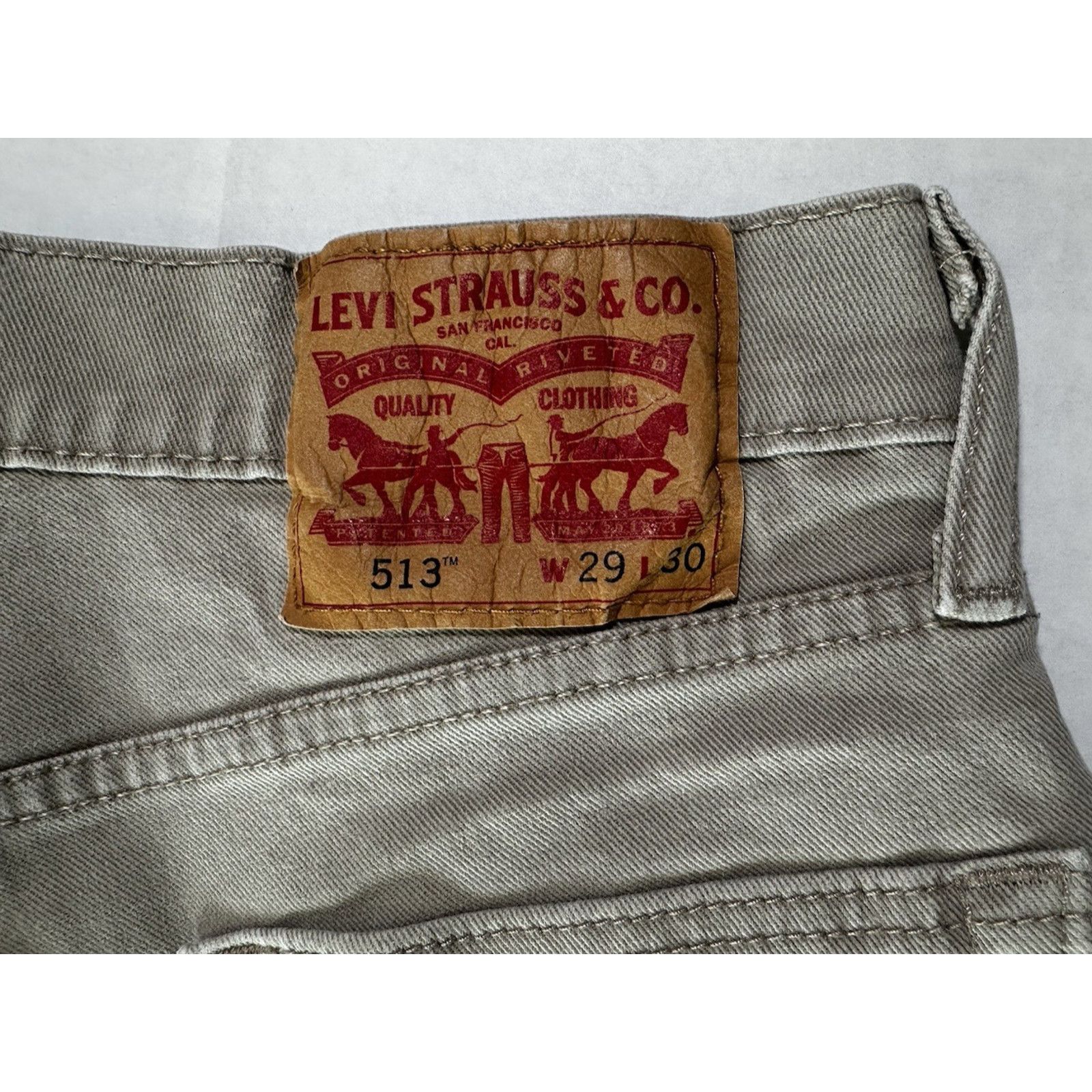 Levi's Levis 513 Denim Cutoffs Shorts Tan Sz29 Streetwear Outdoor Size US 29 - 3 Thumbnail