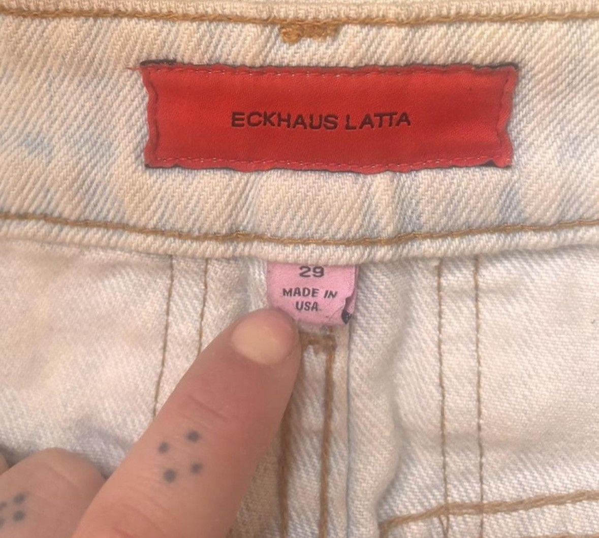 Eckhaus Latta Eckhaus Latta Wide Leg Slim Spray Size US 27 - 4 Thumbnail