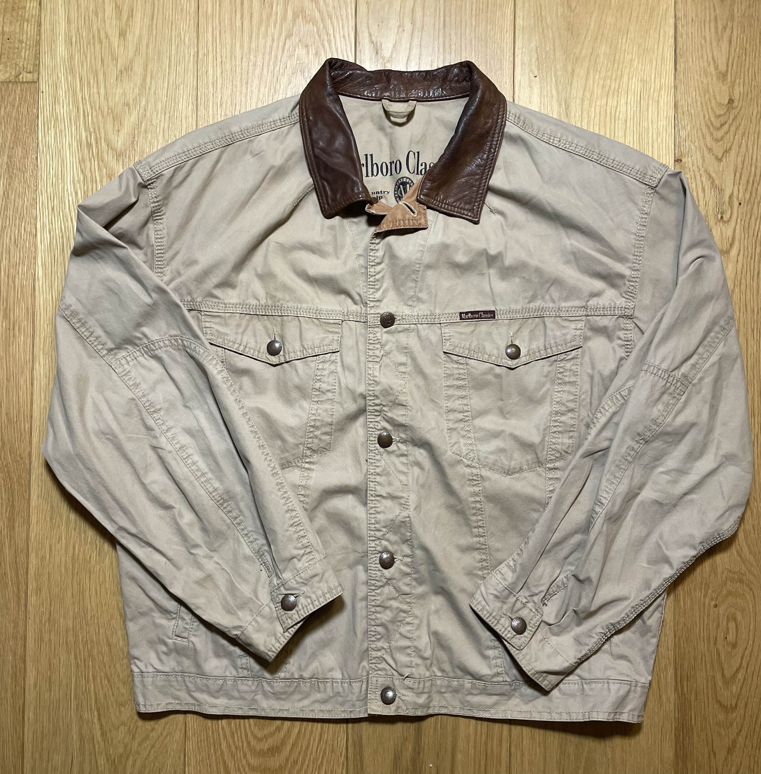 Marlboro Classics Marlboro Classics Leather Collar Jacket 3XL Size US XXL / EU 58 / 5 - 1 Thumbnail