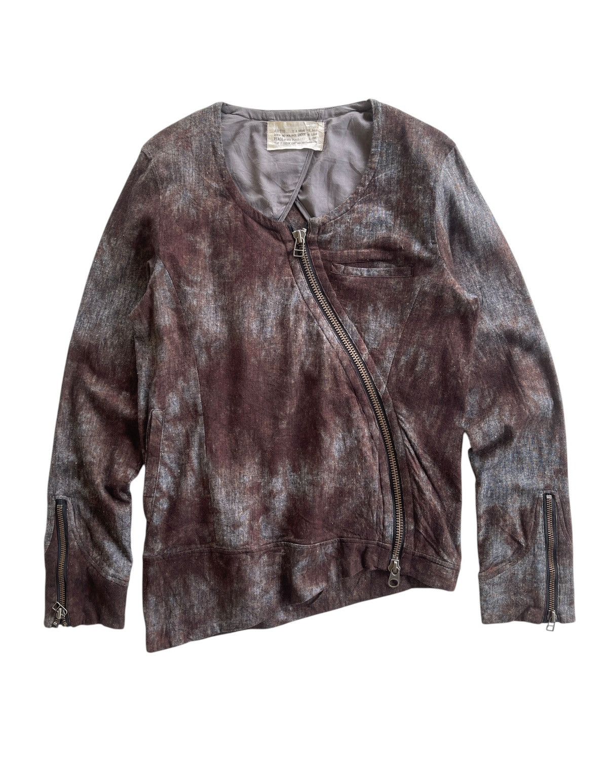 Japanese Brand Agosto Rockabilly Asymmetrical Zip Up Jacket Size US M / EU 48-50 / 2 - 1 Thumbnail